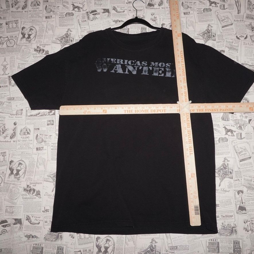 Vintage XL -Vintage Y2K America’s most wanted gangster 2000s t-shirt Size US XL / EU 56 / 4 - 4 Thumbnail