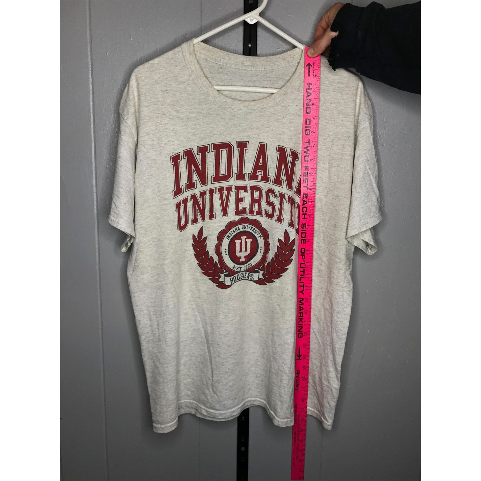Other Vintage 1990s Indiana University Graphics Gray Red crest Tee Size US XL / EU 56 / 4 - 5 Thumbnail