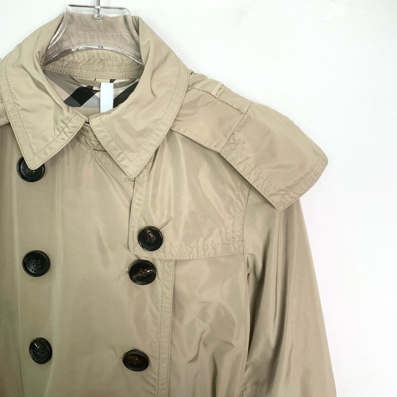 Burberry Burberry Khaki Double-Breasted Belted Trench Coat Size 38/98 Size XS / US 0-2 / IT 36-38 - 5 Thumbnail