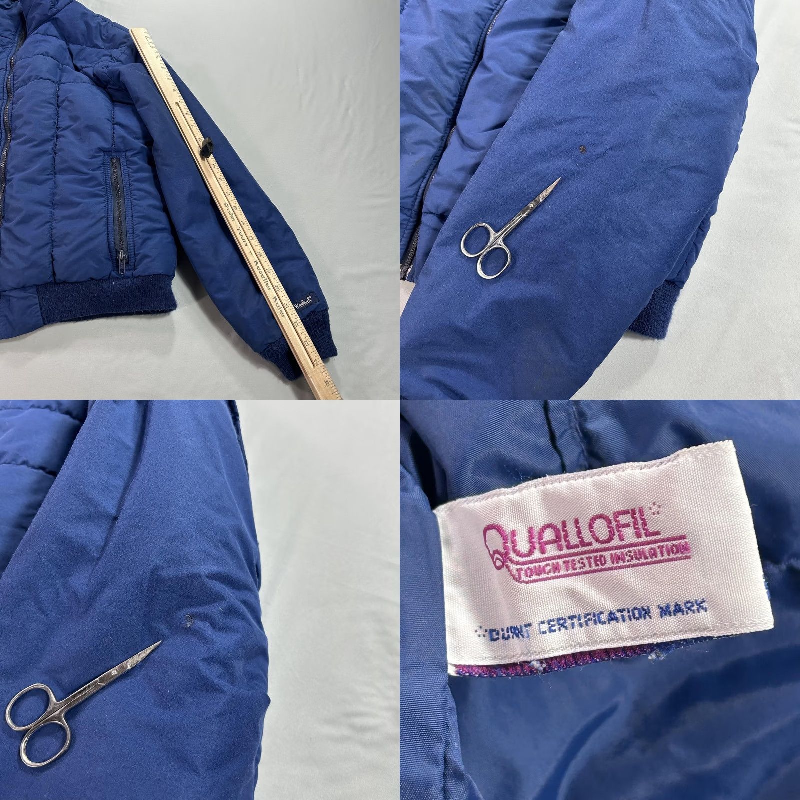 Vintage VINTAGE Woolrich Jacket Mens Large Blue Quilted Winter Puffer Coat Made USA 90s Size US M / EU 48-50 / 2 - 8 Thumbnail