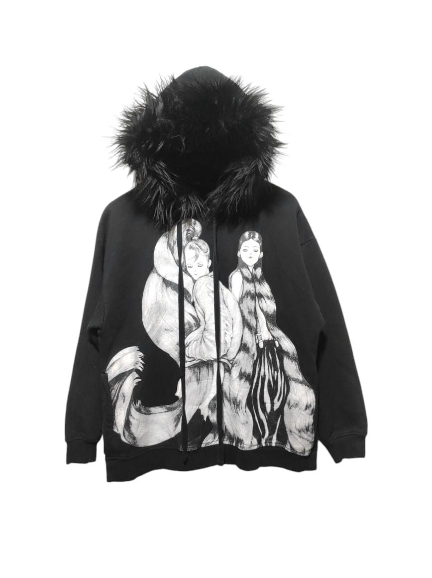 Anime × If Six Was Nine × Le Grande Bleu (L.G.B.) LKMD Anime Fur Hoodie i6w9 LGB style Size US S / EU 44-46 / 1 - 1 Thumbnail