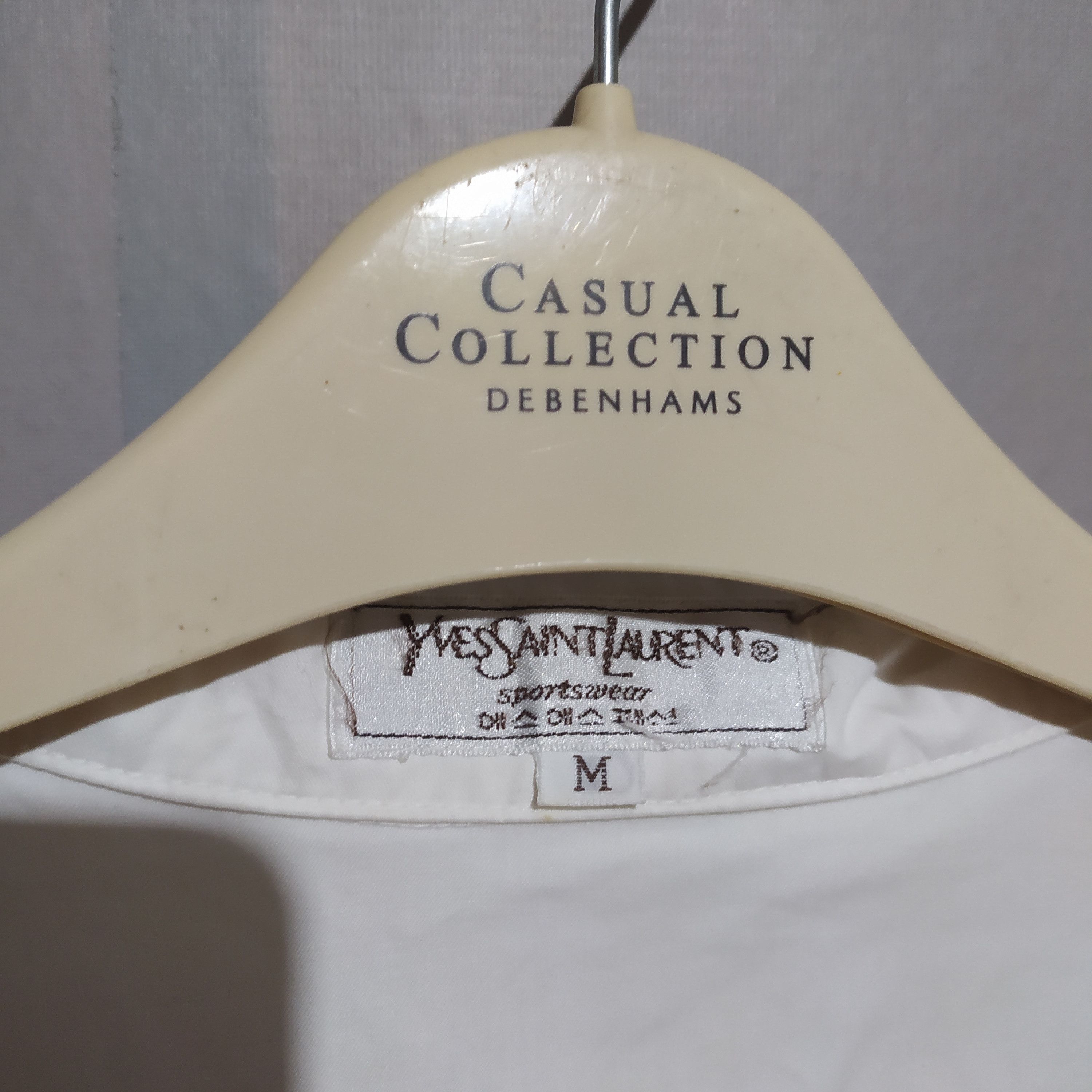 Vintage × Yves Saint Laurent Vintage YSL x Yves Saint Laurent Jacket White On White Size US M / EU 48-50 / 2 - 5 Thumbnail