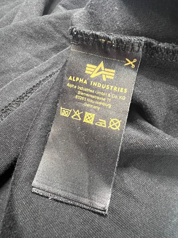 Alpha Industries Men's Black T-Shirt Alpha Industries Size US L / EU 52-54 / 3 - 5 Thumbnail