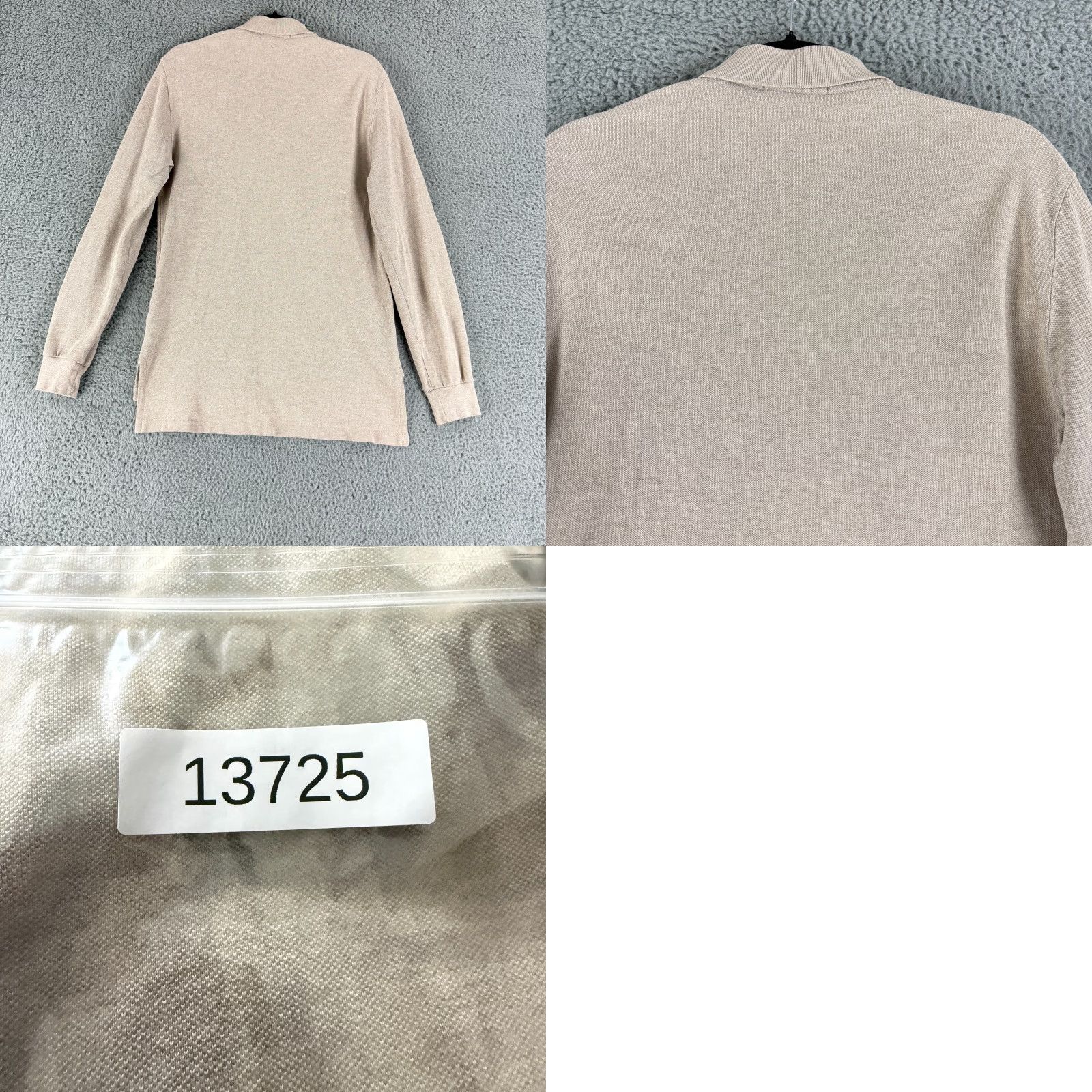 Polo Ralph Lauren Polo Ralph Lauren Polo Shirt Mens Small Beige Long Sleeve 100% Cotton Casual Size US S / EU 44-46 / 1 - 9 Thumbnail
