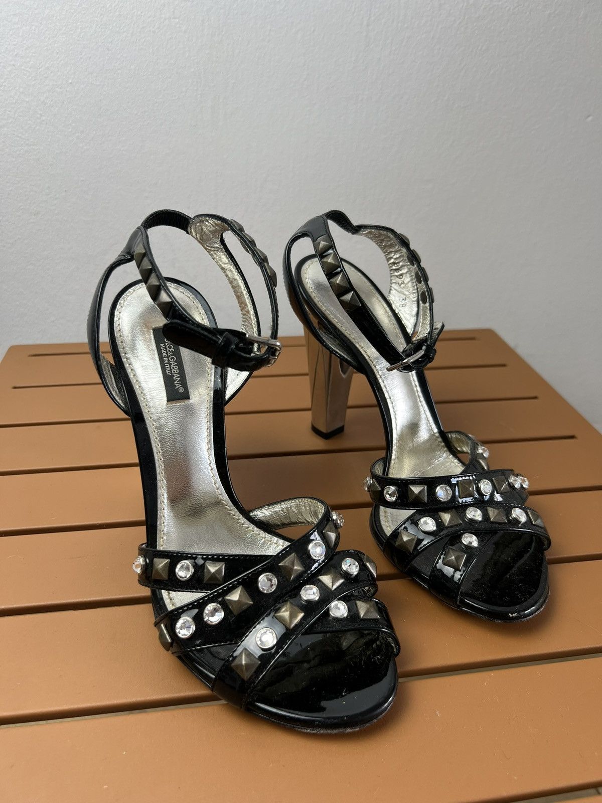 Designer × Dolce & Gabbana × Vintage Dolce & Gabbana high heels sandals shoes FR38 designer y2k Size US 7 / IT 37 - 2 Thumbnail