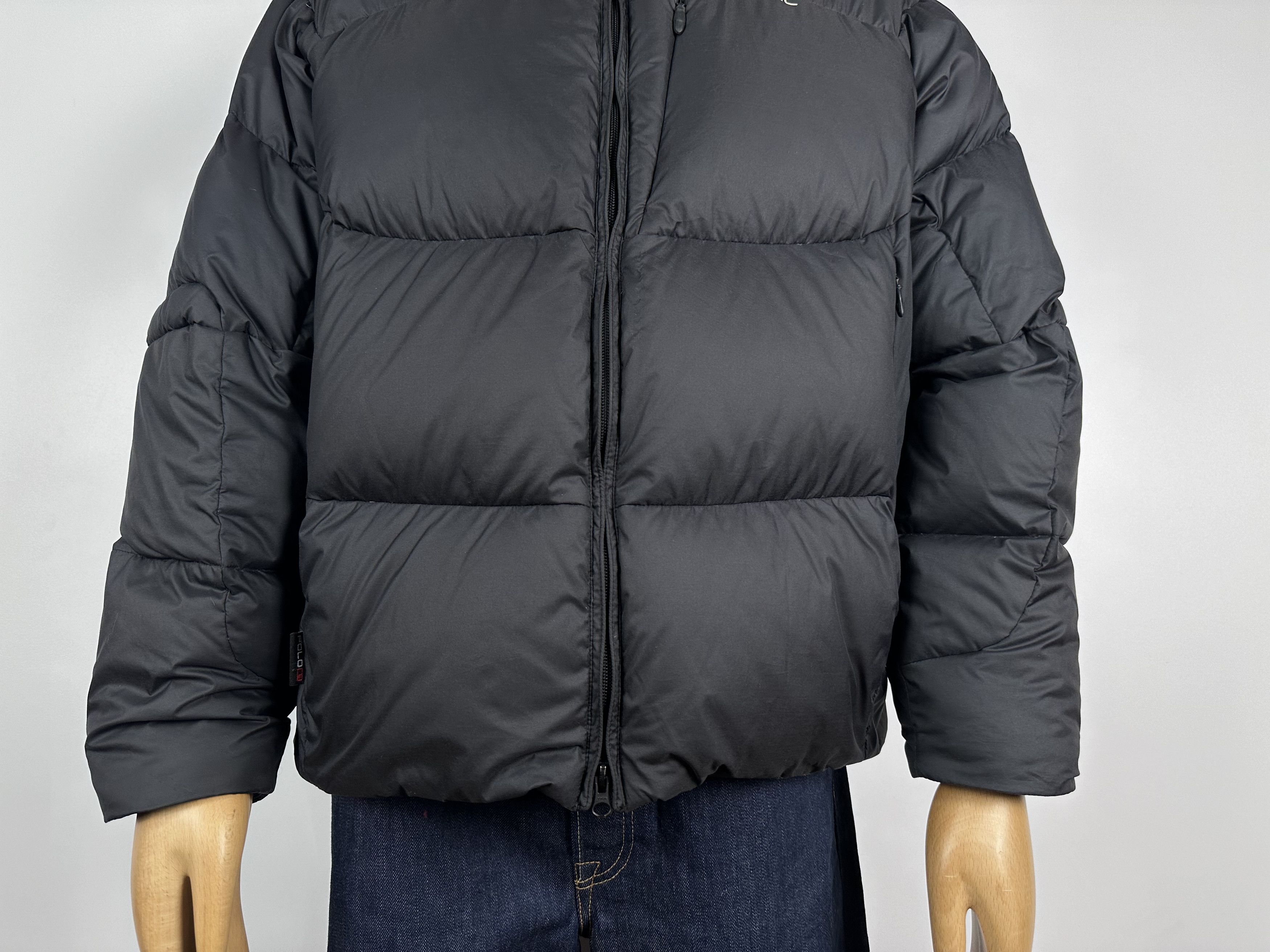 Vintage Polo Ralph Lauren Puffer Down Jacket Black Size XL