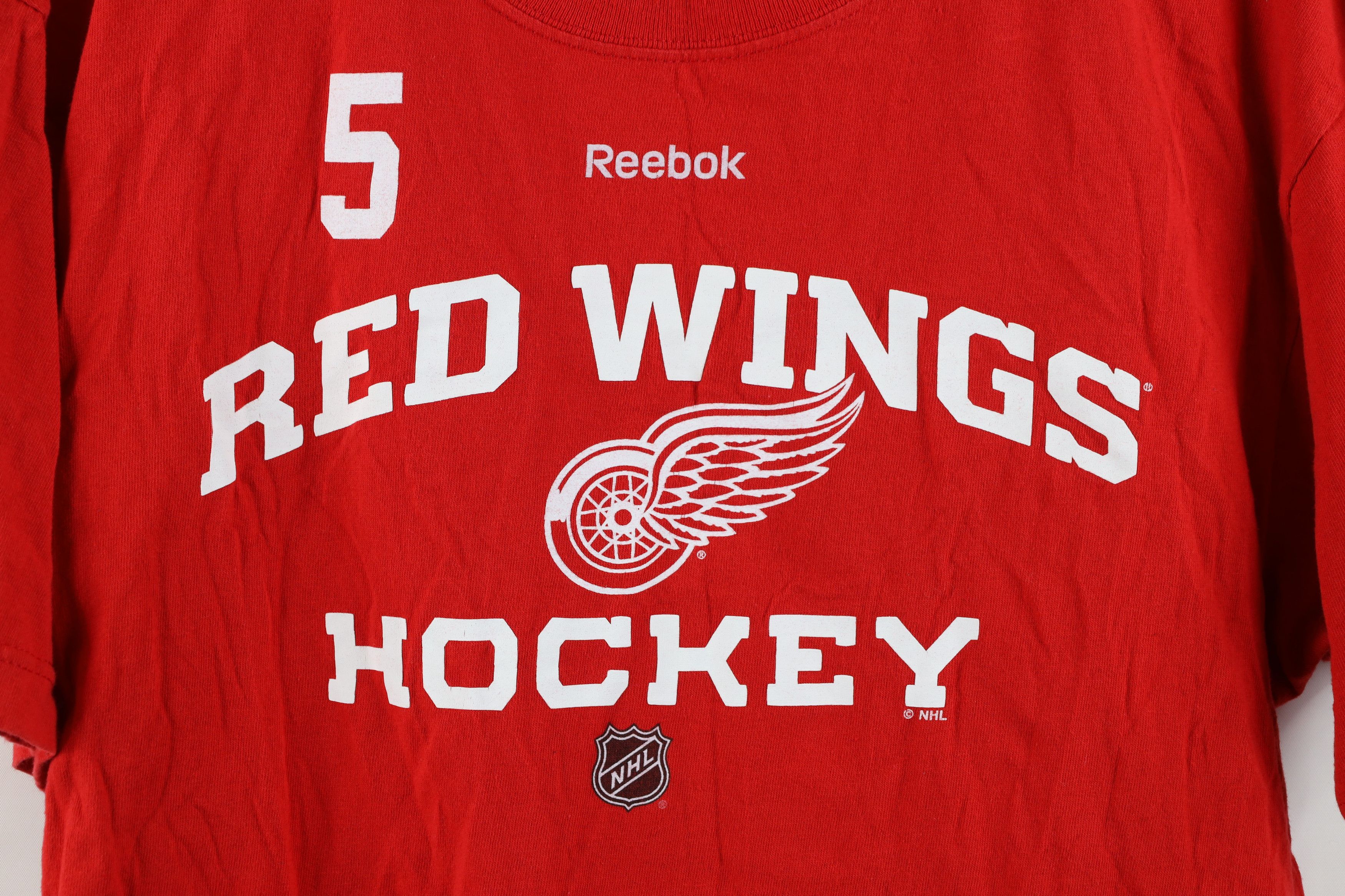 Reebok × Vintage Vintage Reebok Detroit Red Wings Hockey Jersey T-Shirt Size US L / EU 52-54 / 3 - 4 Thumbnail
