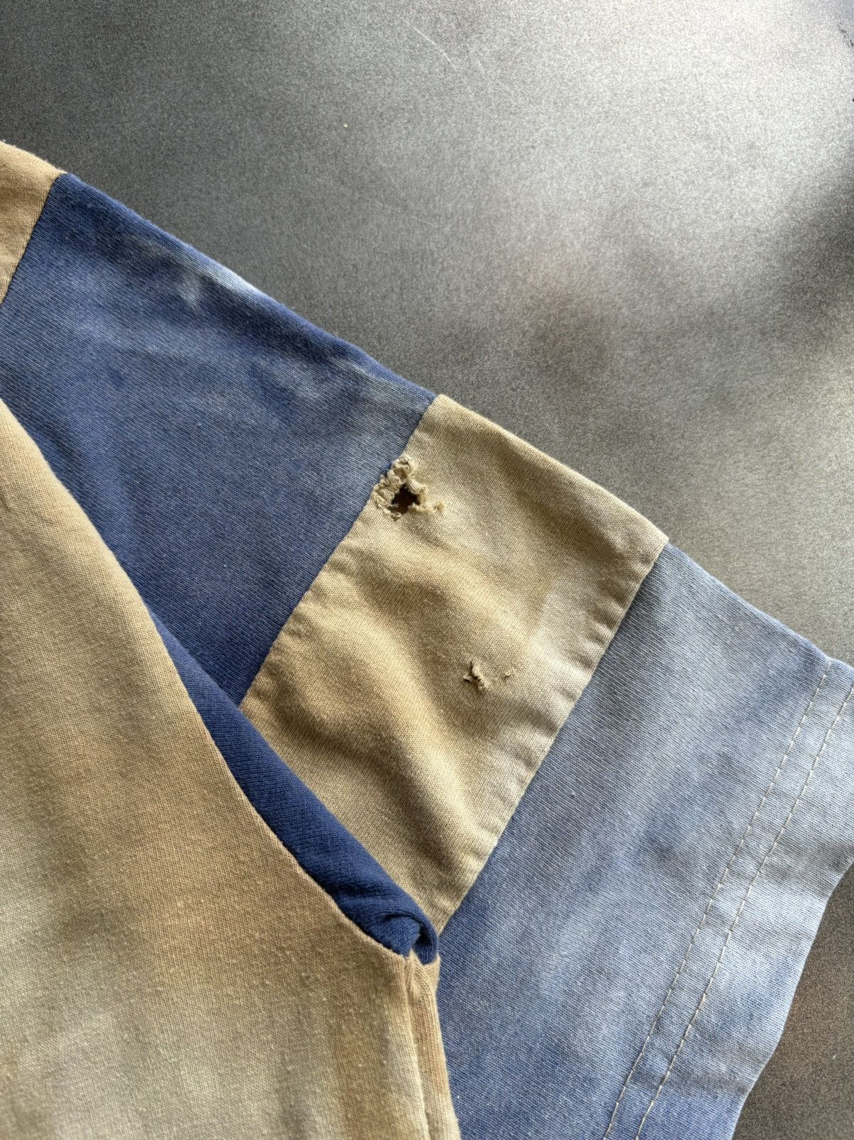 Vintage 1990s Vintage Sun Faded Tee Colour Block Bleached Thrashed M. Size US M / EU 48-50 / 2 - 5 Thumbnail