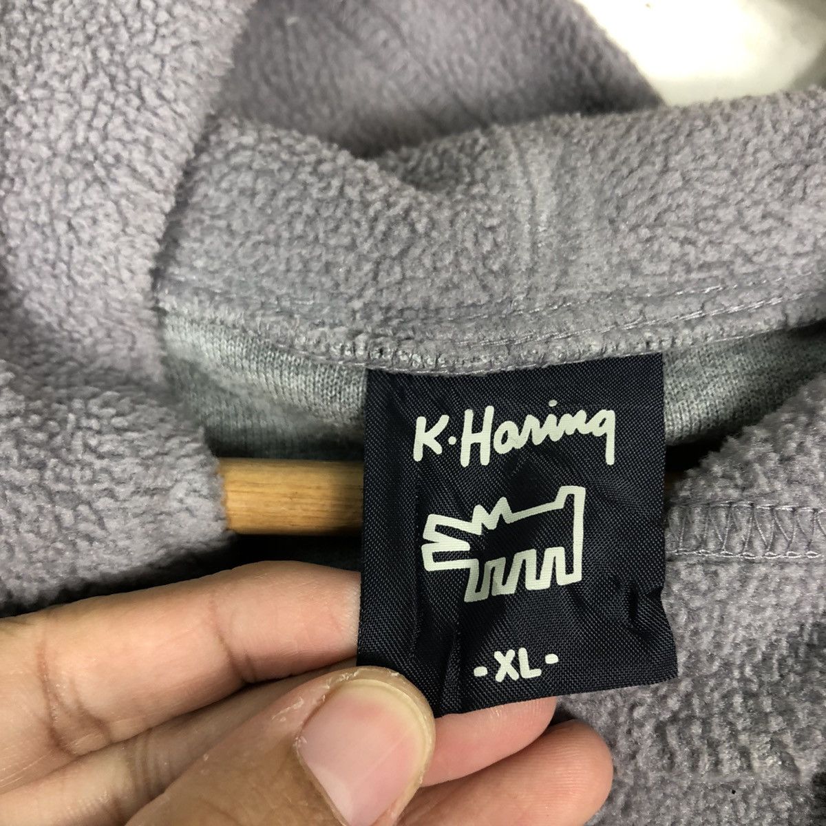 Japanese Brand 🔥Vtg Hoodie Pull Over Keith Haring Big Logo Spell Out Size US XL / EU 56 / 4 - 16 Thumbnail