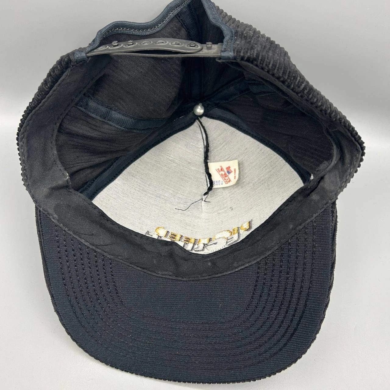 Other Pioneer Eclipse Hat Men Black Corduroy Embroidered Snap Back Size ONE SIZE - 2 Thumbnail