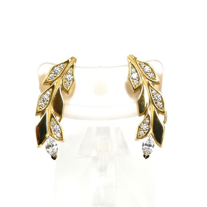 Tiffany & Co. Tiffany & Co. Tiffany & Co. Victoria Vine Au750 Diamond Earrings Precious Metal Earrings DUTY FREE for USA Size ONE SIZE - 1 Thumbnail