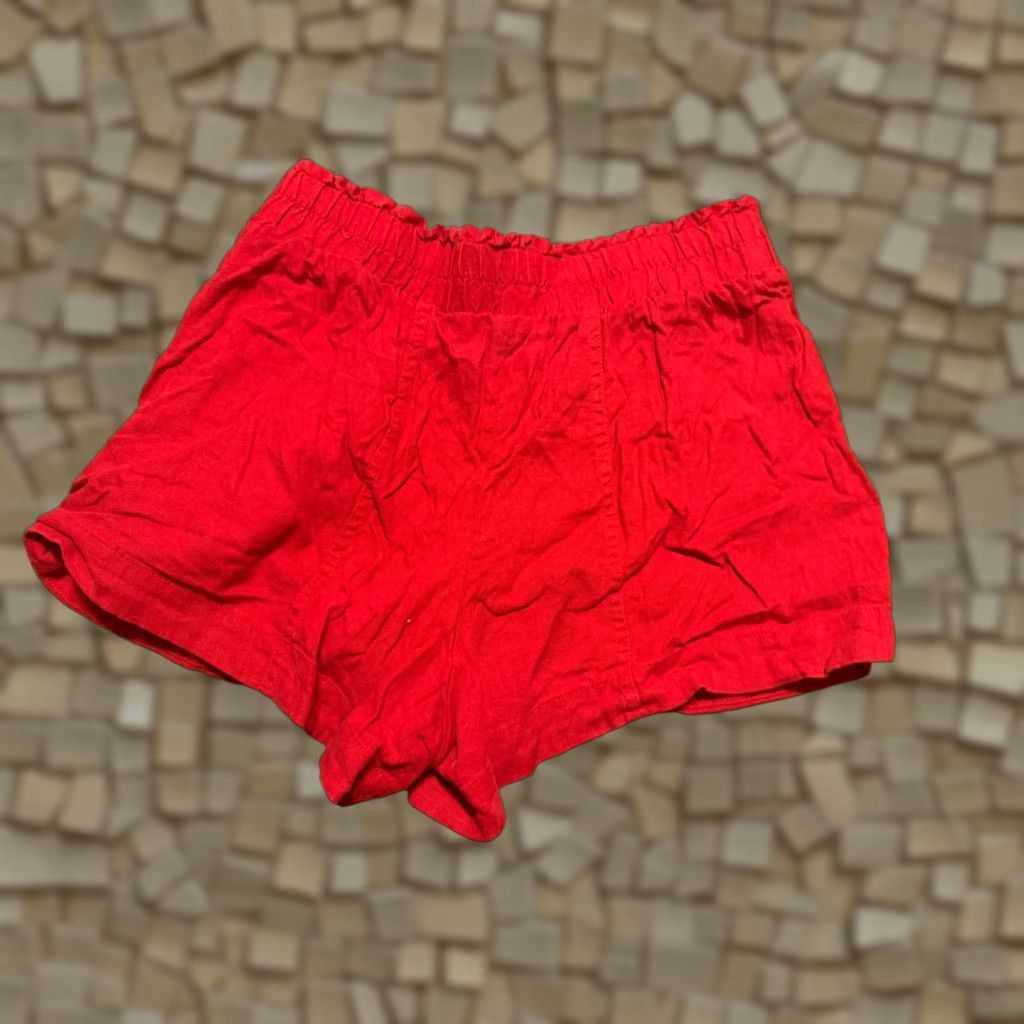 Vintage A New Day Shorts Women's Size Small Red Pull On Casual Shorts Size 28" / US 6 / IT 42 - 1 Thumbnail