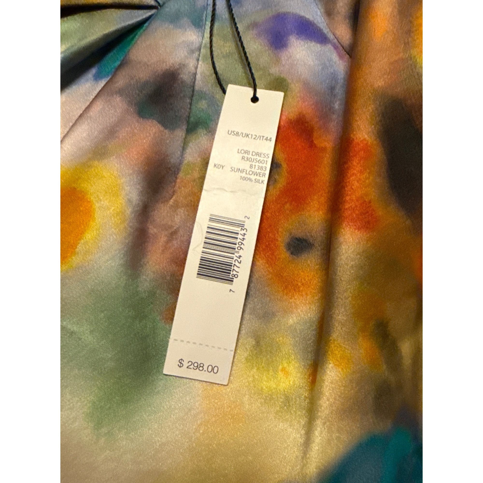 Elie Tahari Elie Tahari Sunflower Print Sleeveless Silk Dress With Back Size M / US 6-8 / IT 42-44 - 6 Thumbnail