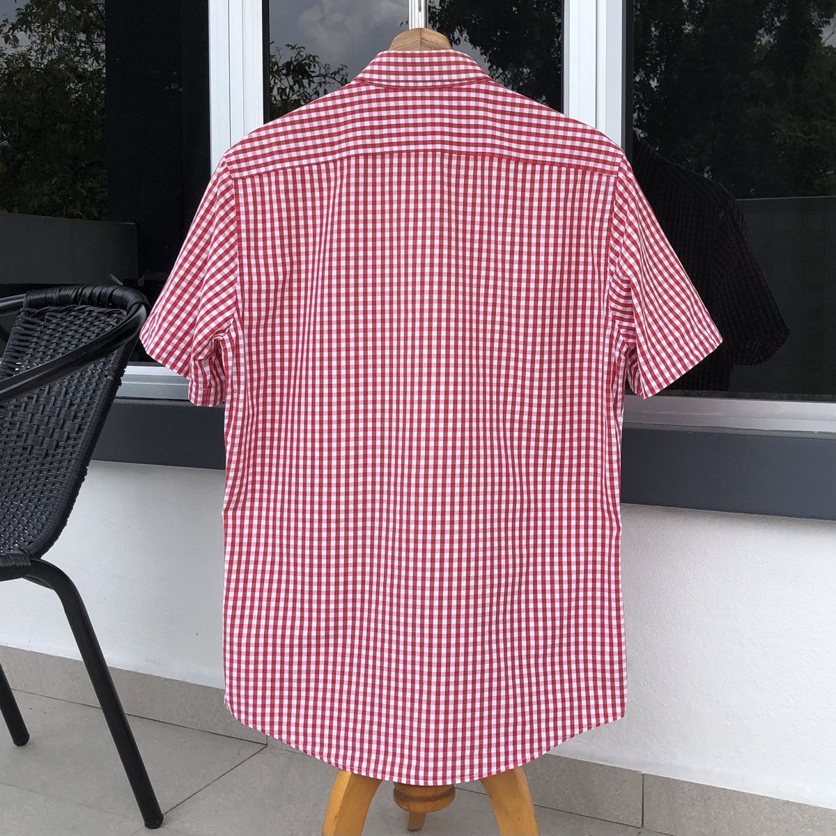Burberry Burberry Brit Checkered Cotton Short Sleeve Shirt Size US L / EU 52-54 / 3 - 10 Thumbnail