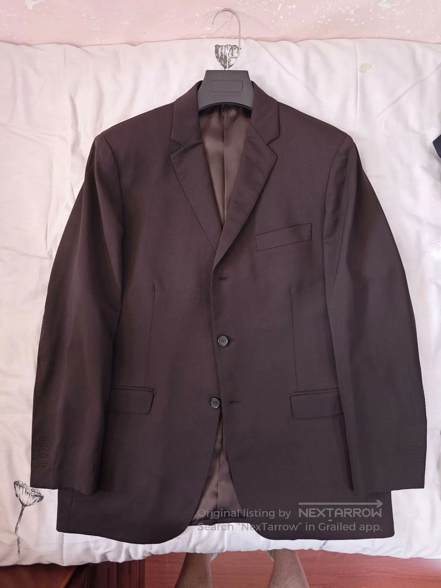 Japanese Brand Italian Wool Blend Blazer from Milan. Size US L / EU 52-54 / 3 - 5 Thumbnail