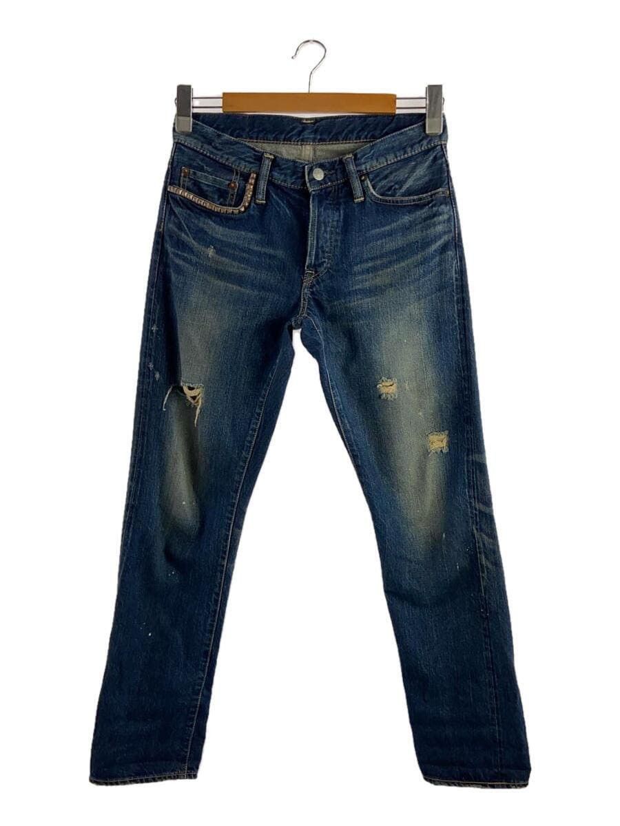 image of Hysteric Glamour Distressed Denim in Blue, Men's (Size 30)