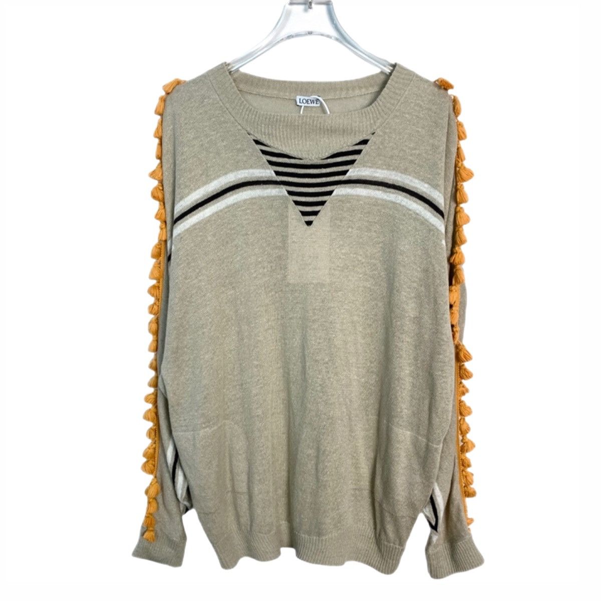 Loewe Loewe Patterned Jacquard Crew Neck Long Sleeve Knit Sweater Size XS / US 0-2 / IT 36-38 - 1 Thumbnail