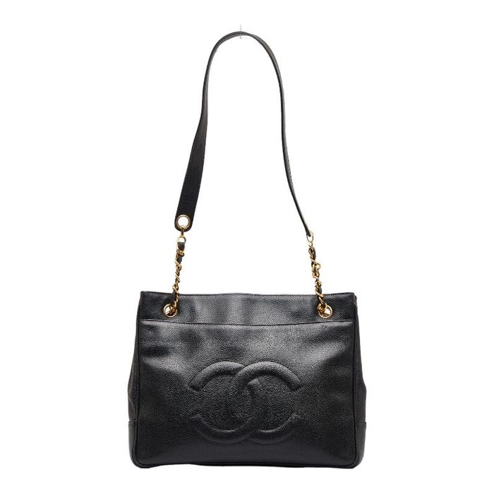 Chanel Chanel Deca coco Mark Chain Shoulder Bag Tote Bag Black | Grailed