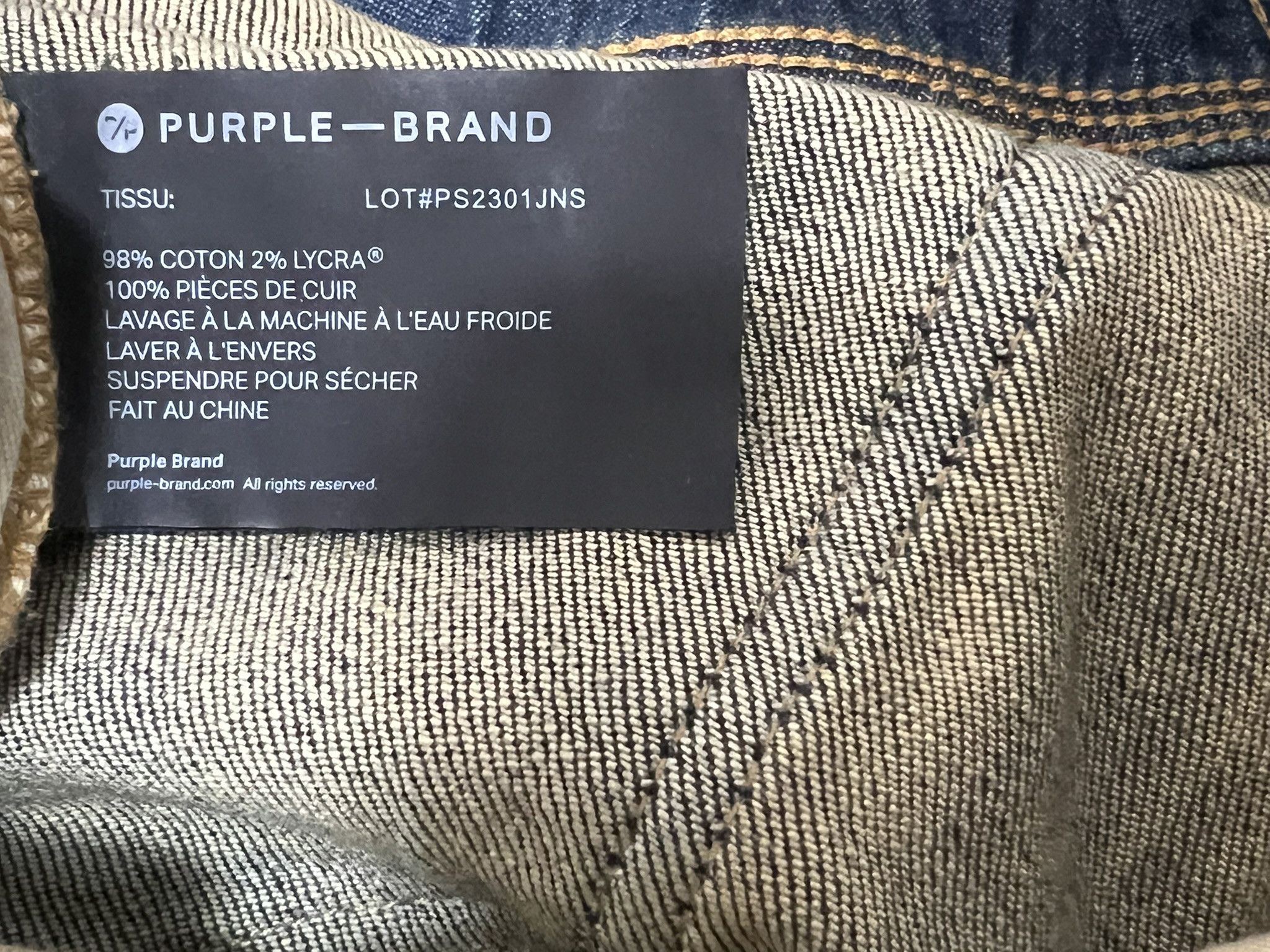 Purple Brand Purple Brand distressed low-rise skinny jeans Size US 31 - 6 Thumbnail