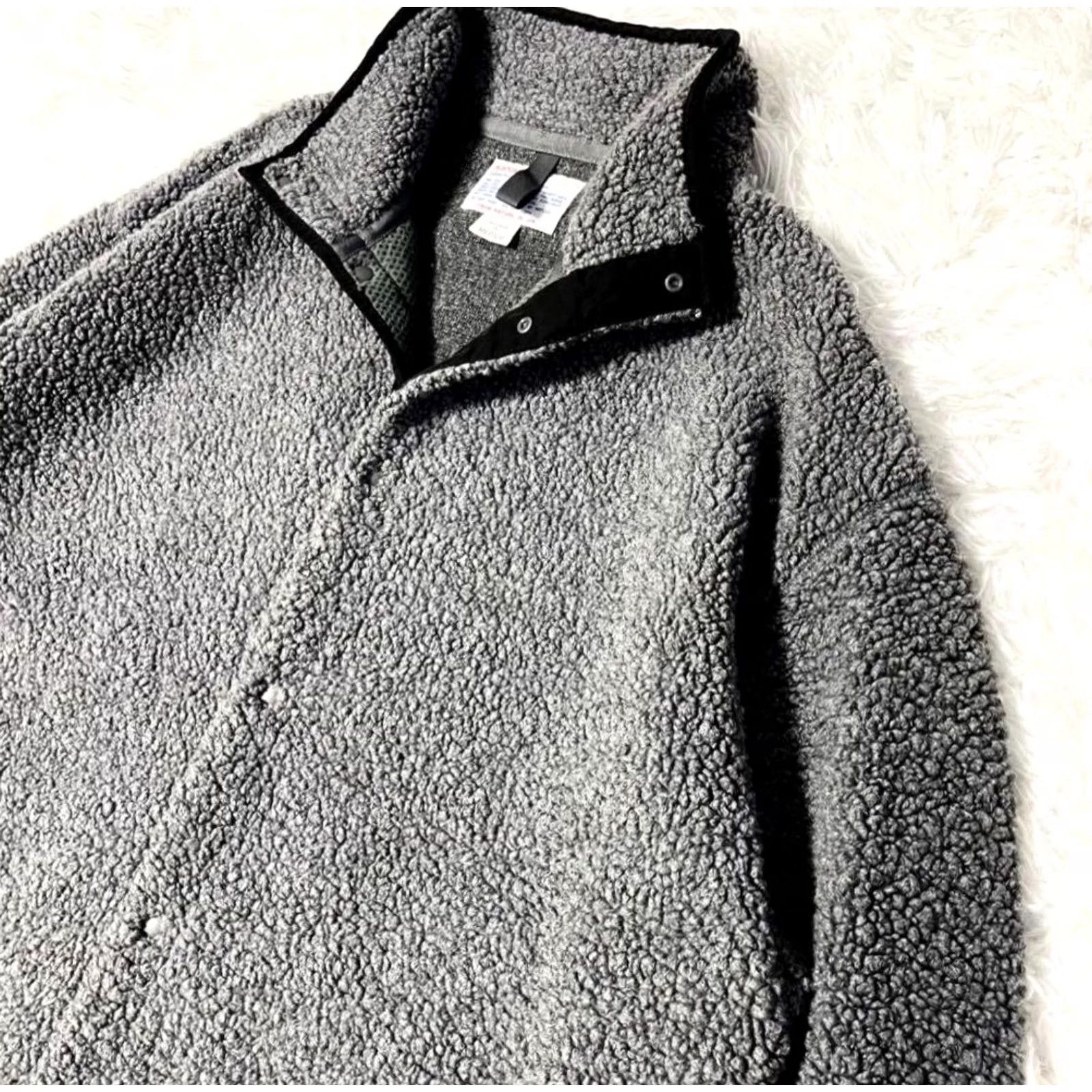 Vintage Nanamica Fleece Jacket Mens M Charcoal Gray/Black in Brown, Men's — image 5 of 6