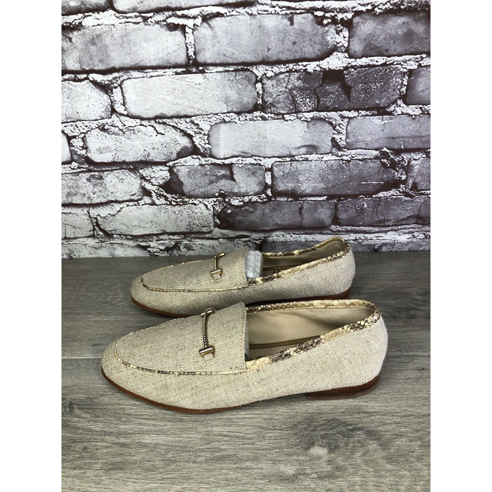Sam Edelman Sam Edelman Lior Beige Leather Horsebit Almond Toe Slip On F Size US 7 / IT 37 - 6 Thumbnail