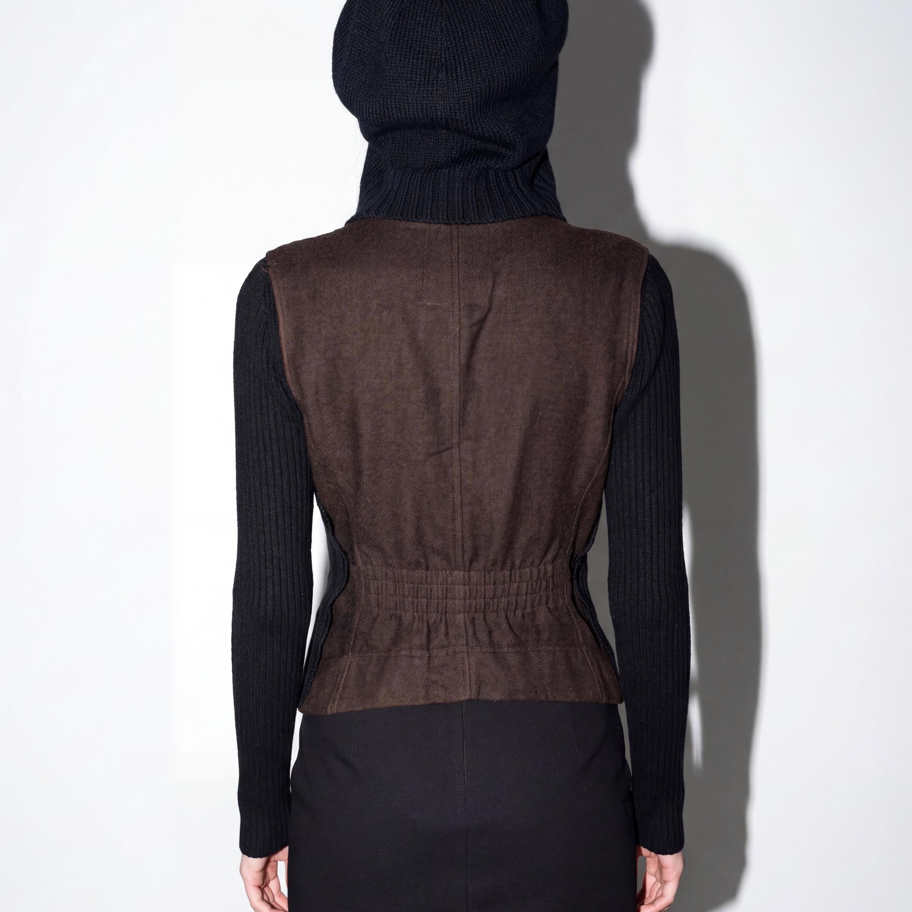 Other The Cop Copine “Couture” Beret Knitted Hooded Cardigan Size ONE SIZE - 7 Thumbnail