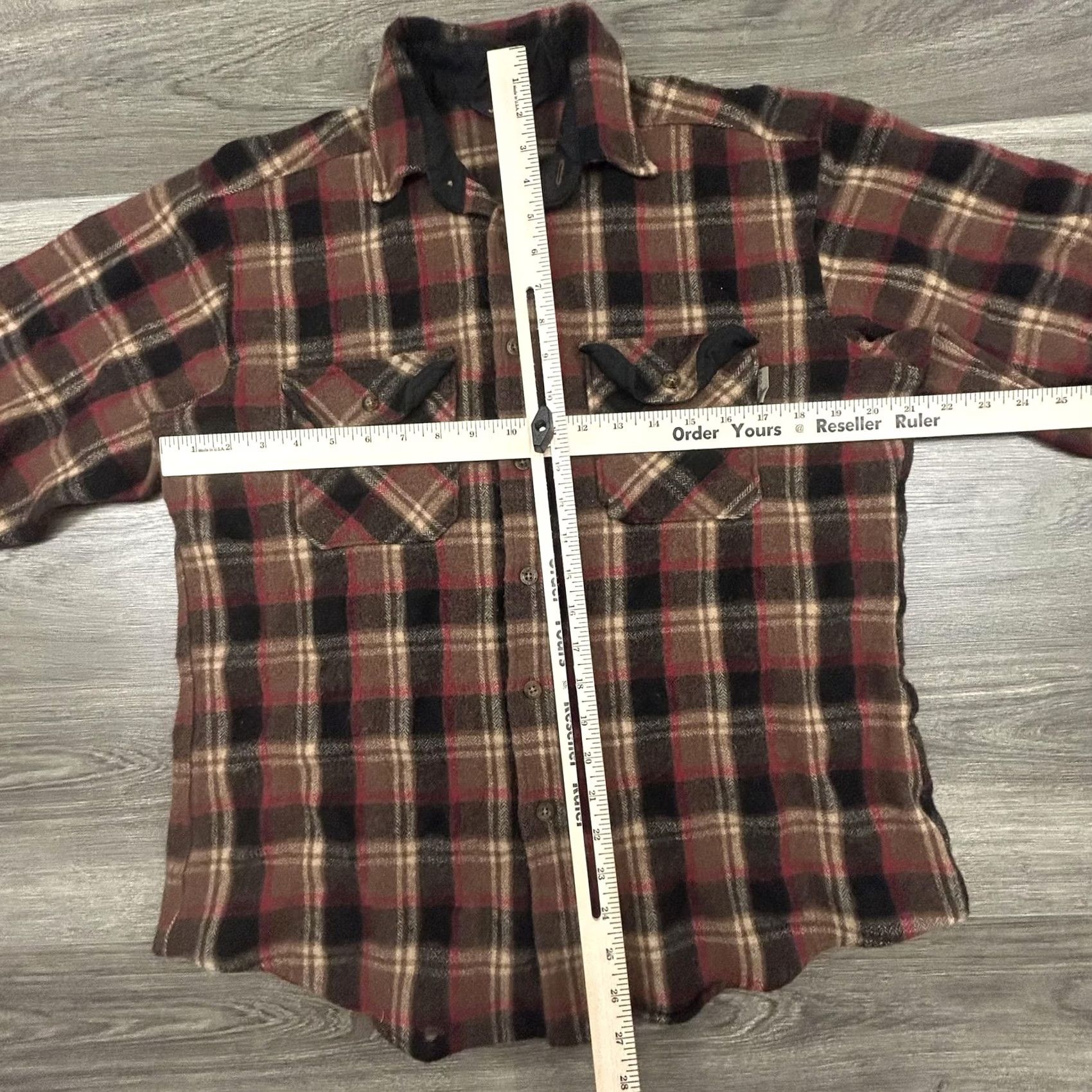 Vintage VINTAGE Woolrich Flannel Shirt Mens M Brown Red Plaid Button Up Wool 90s Size US M / EU 48-50 / 2 - 7 Thumbnail