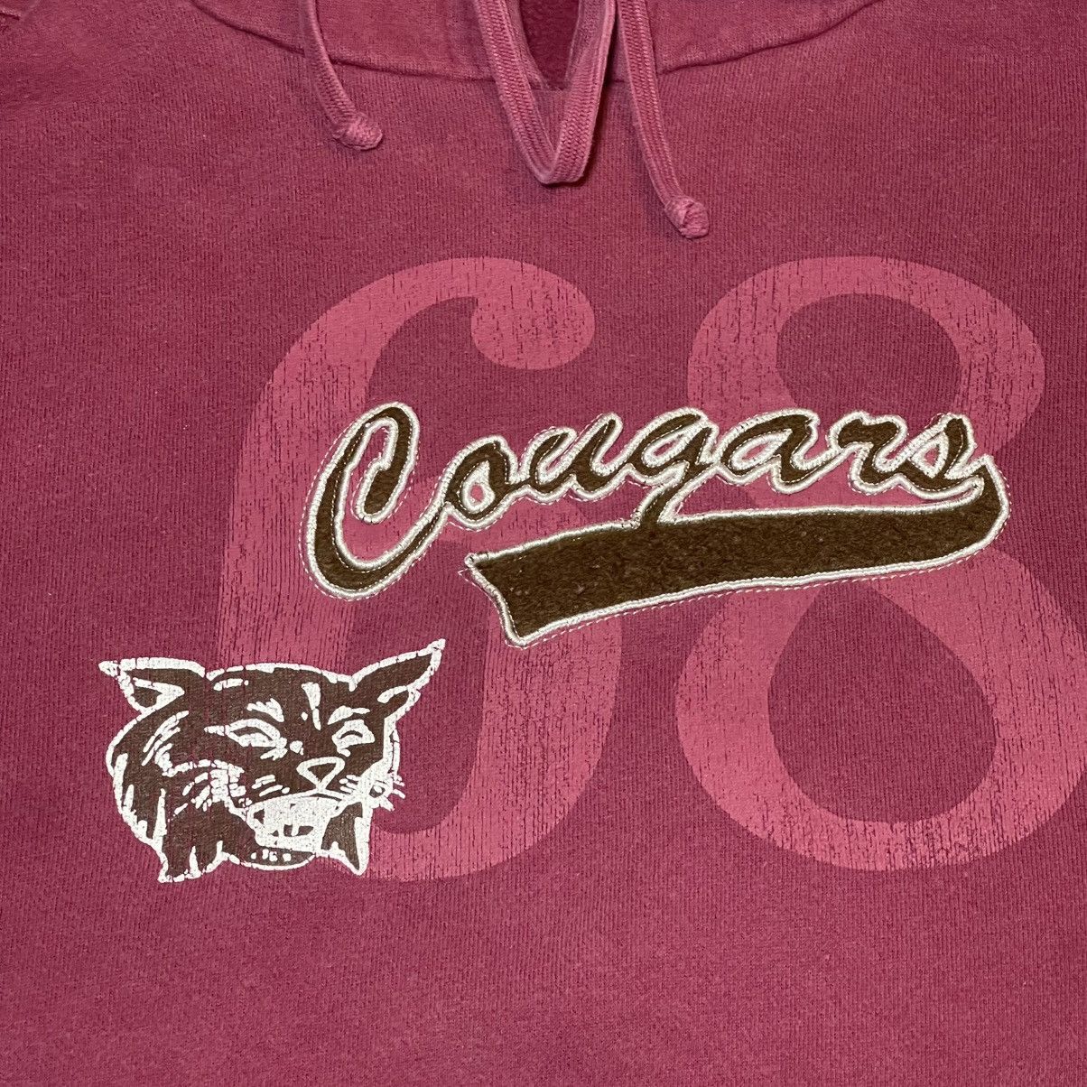 Other Vintage WSU Cougars Womens Medium Burgundy Hoodie Y2K Size M / US 6-8 / IT 42-44 - 5 Thumbnail