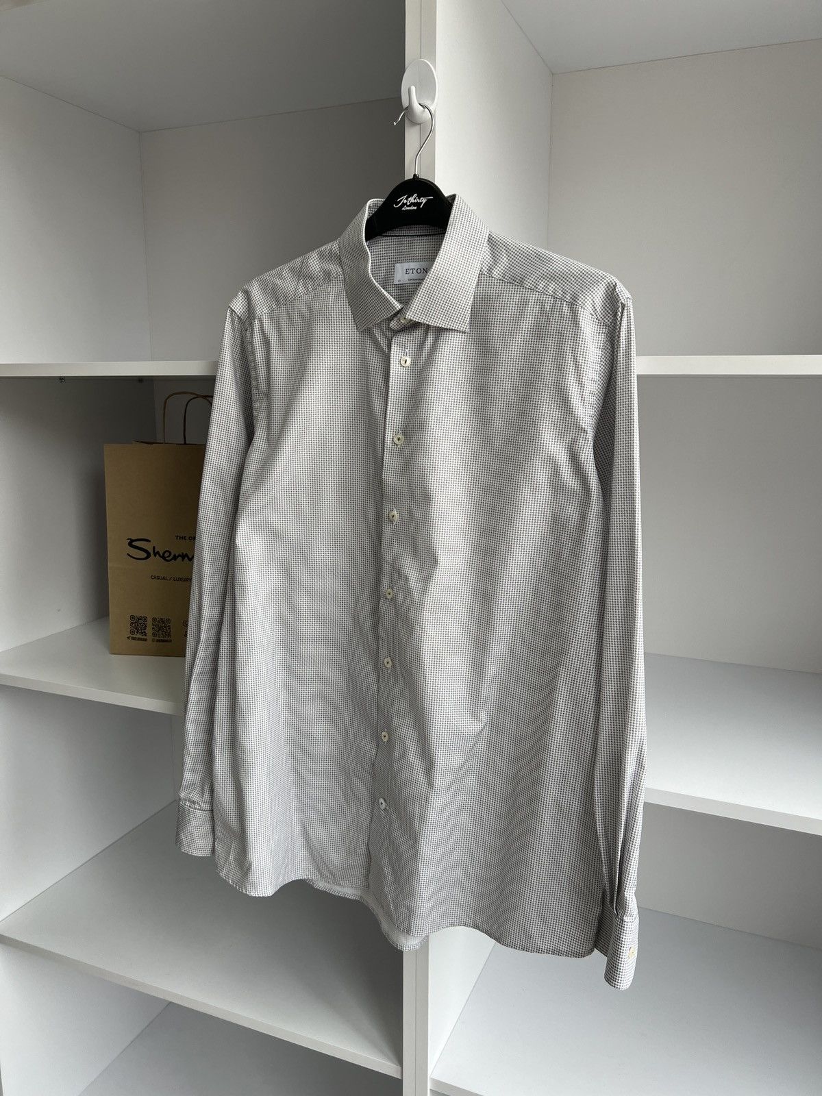 Eton × Vintage Vintage Eton Luxury Button up shirt Size US L / EU 52-54 / 3 - 5 Thumbnail