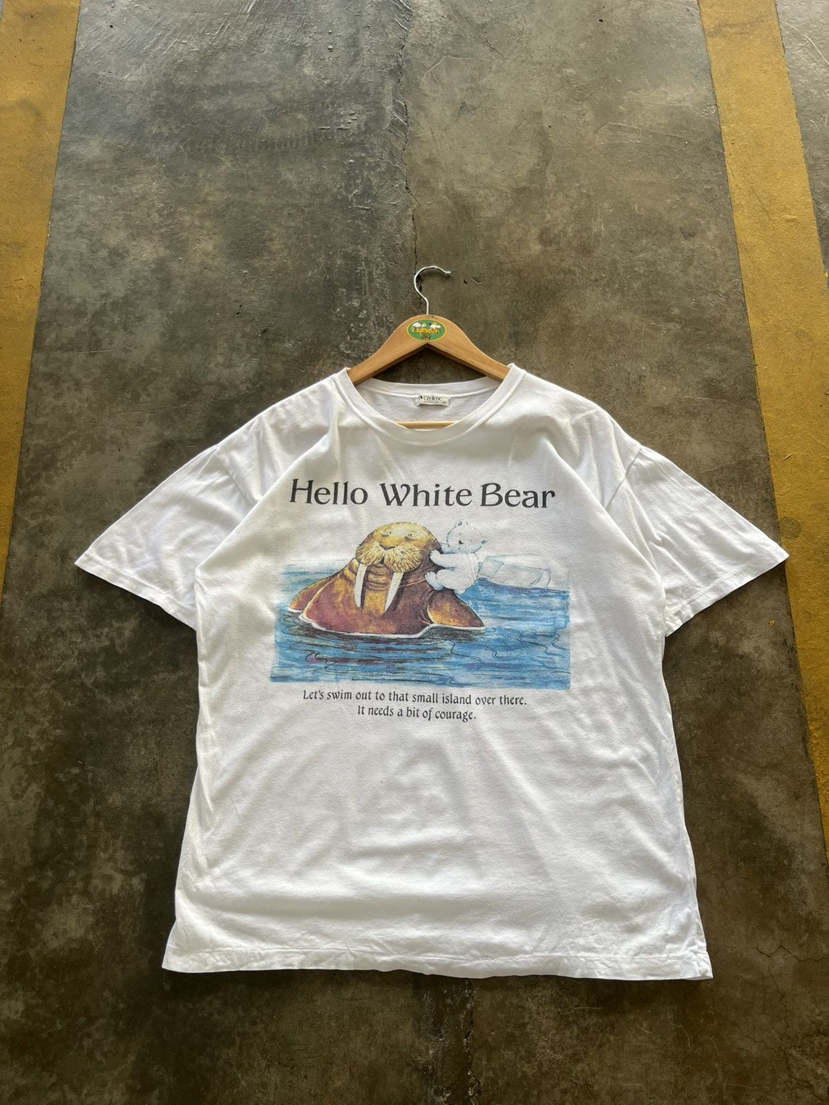 Other Vintage White bear Habitat Wording Shirt Size US L / EU 52-54 / 3 - 1 Thumbnail