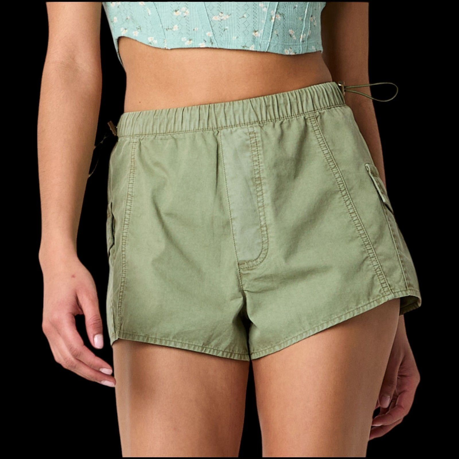 Arizona Jean Co. Arizona - Women's Low Rise Pull-On Short Juniors - Pink - Ex Size 30" / US 8 / IT 44 - 3 Thumbnail