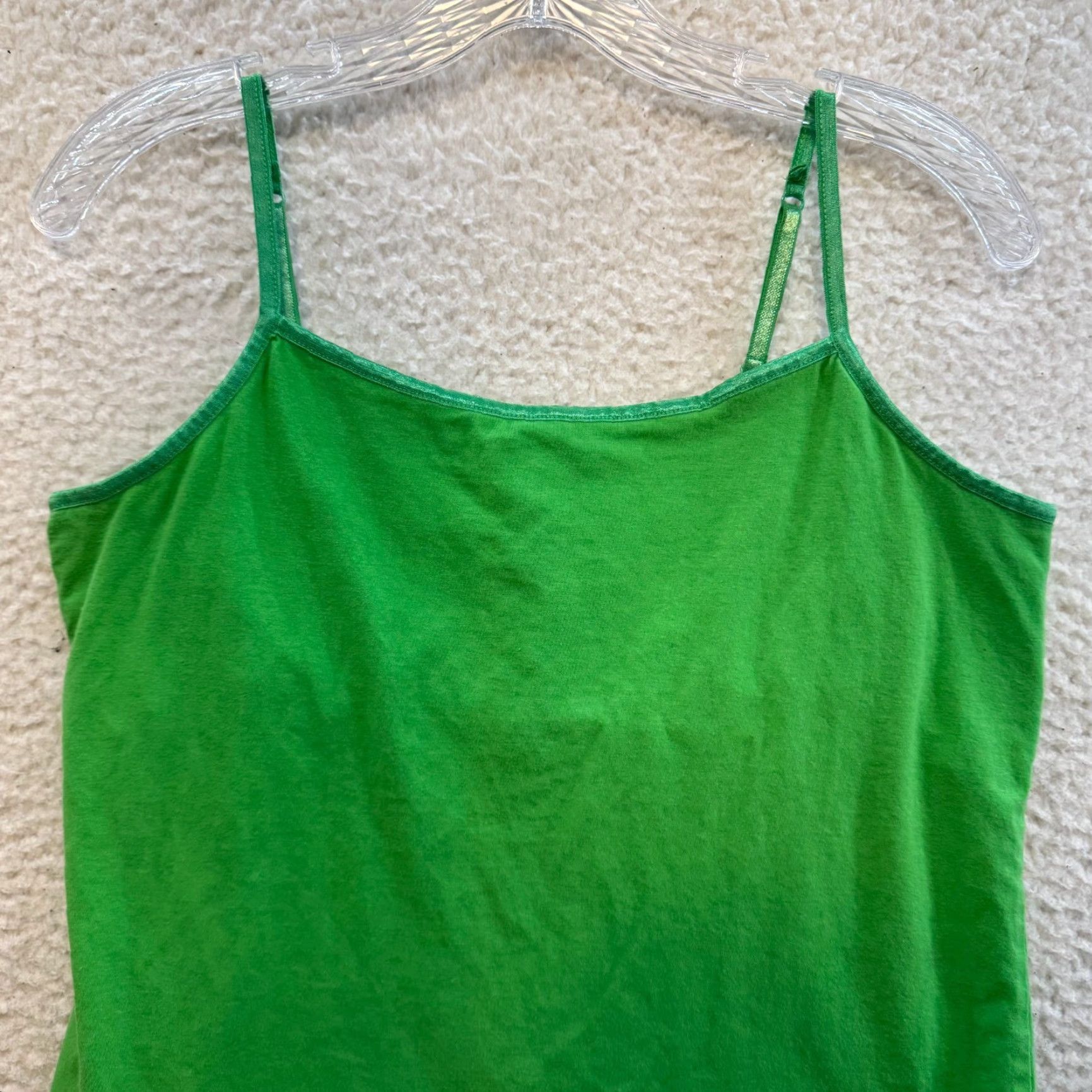 Vintage VINTAGE Y2K Camisole Tank Top Built-in-Bra Green L Grunge Boho Fairy SO Shirt Womens Size L / US 10 / IT 46 - 3 Thumbnail