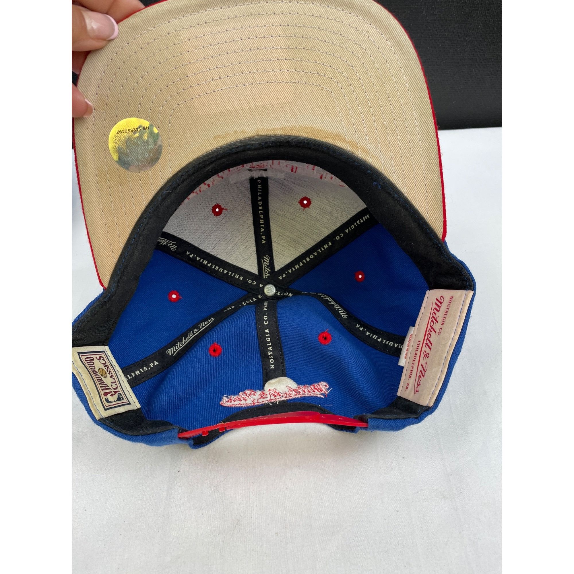 Mitchell & Ness Mitchell & Ness Denver Nuggets Unisex Hat/Cap Red & Blue Adj Size ONE SIZE - 5 Thumbnail