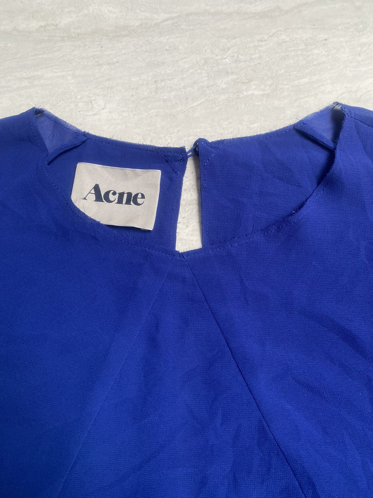 Acne Studios ACNE STUDIOS Blue Midi Dress Size L / US 10 / IT 46 - 5 Thumbnail