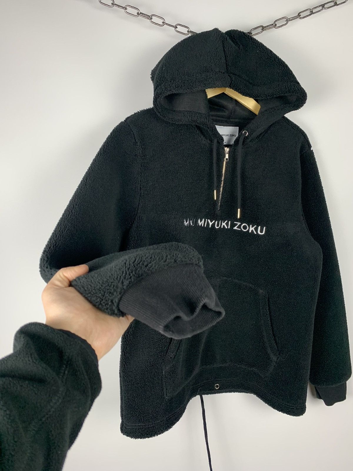 Mki Miyuki Zoku MKI-MIYUKI-ZOKU Fleece Hoodie Avant-Garde 1/3 Zip Size US M / EU 48-50 / 2 - 4 Thumbnail