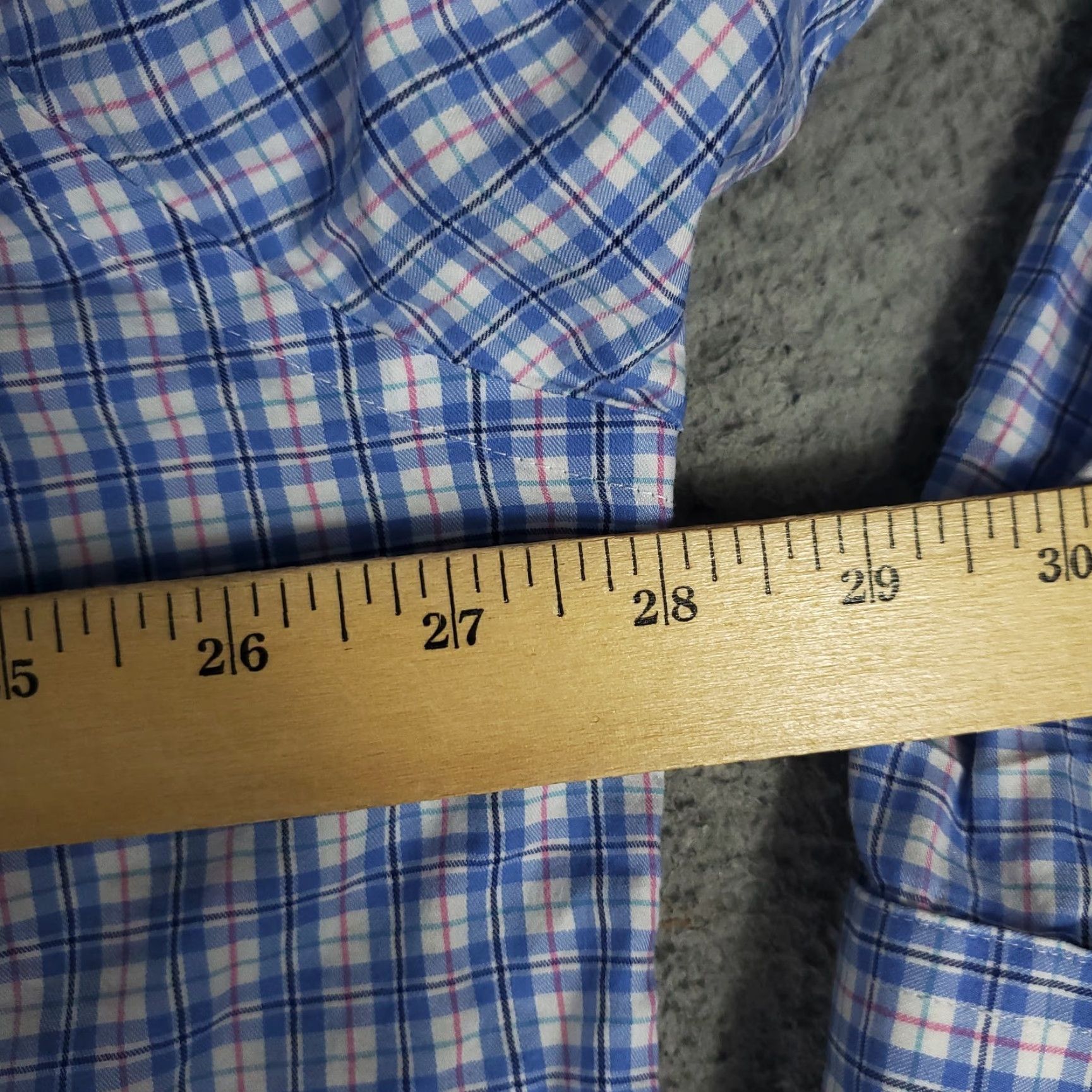 Ralph Lauren Ralph Lauren Shirt Mens 18.5 Performance Stretch Plaid Button Up Long Sleeve Dress Shirt Blue Size US XXL / EU 58 / 5 - 5 Thumbnail