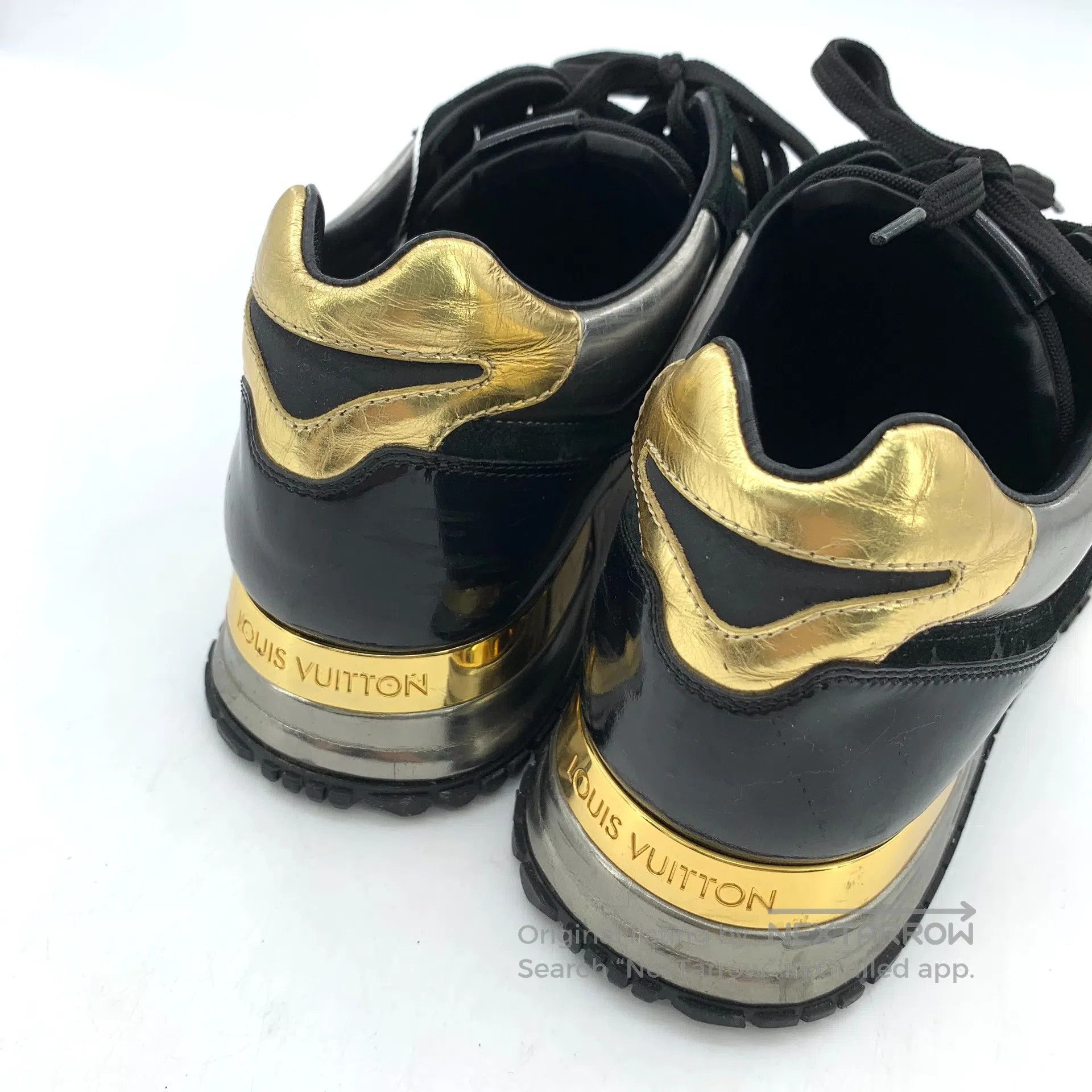 Louis Vuitton Louis Vuitton Black Logo Monogram Velvet Lace-Up Casual Fl Size US 7 / IT 37 - 8 Thumbnail