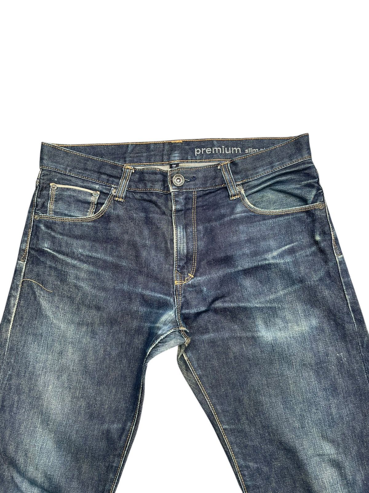 Designer × Gap Gap Selvedge Slim Straight Jeans Size US 35 - 4 Thumbnail