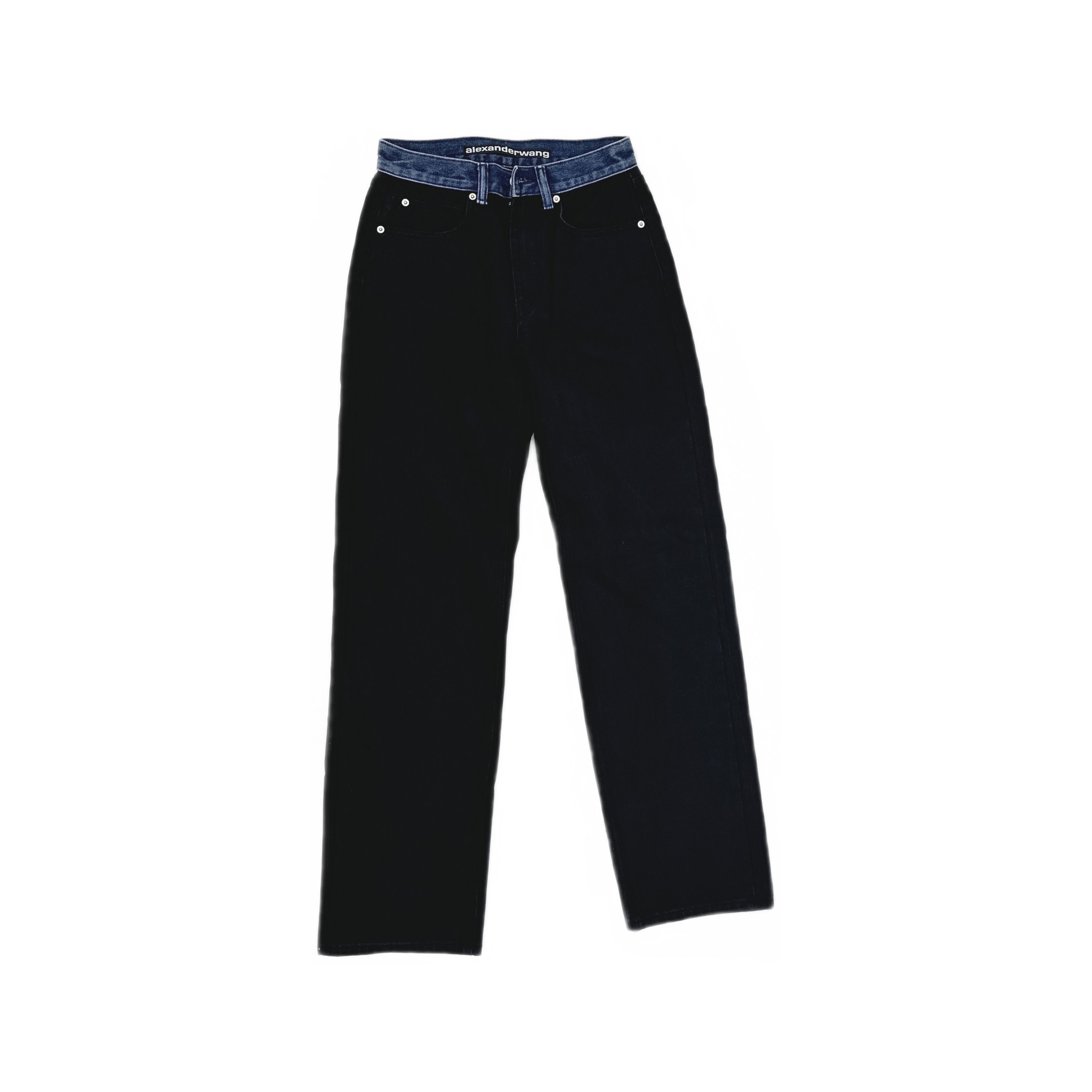 Alexander Wang Alexander Wang Contrast Waistband Jeans Size 25 Size 25" / US 0 / IT 36 - 1 Thumbnail