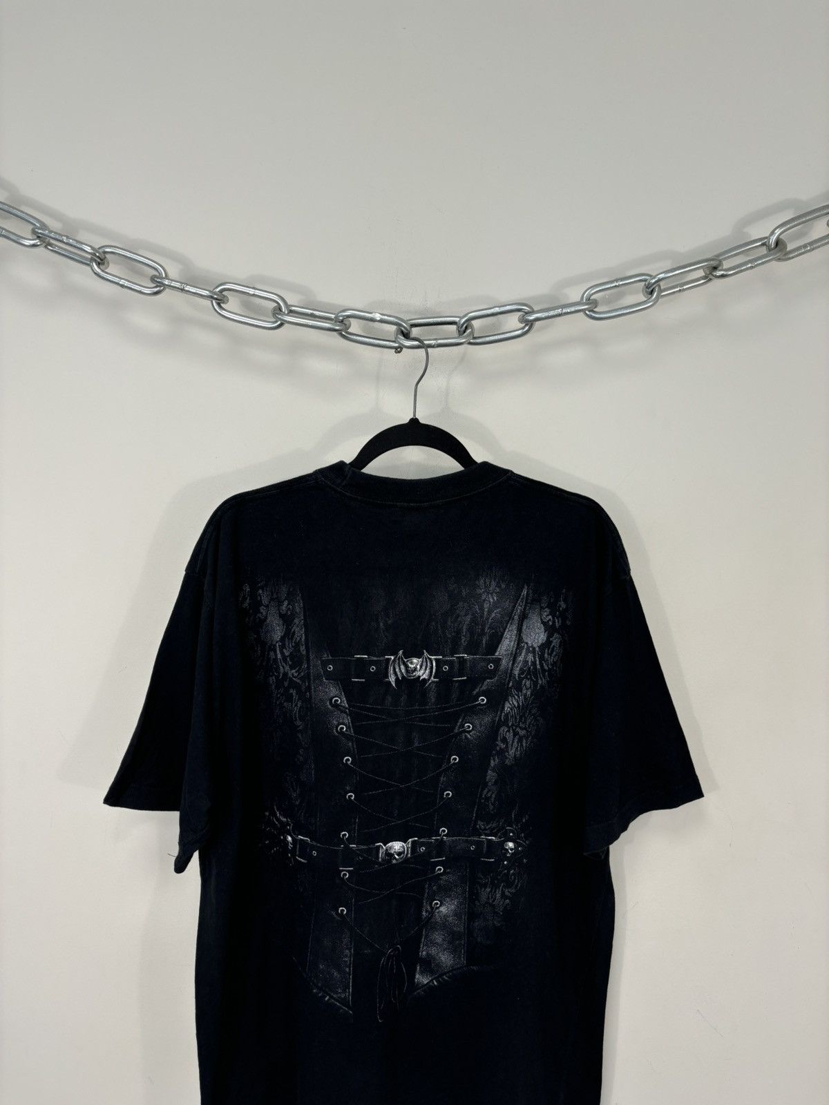 Band Tees Vintage Spiral Y2K Big Logo Death Goth Rock Black Tee Size US XXL / EU 58 / 5 - 10 Thumbnail