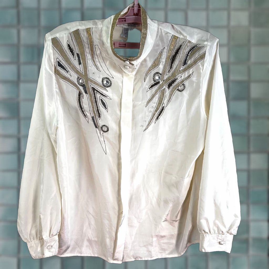 Vintage VINTAGE Laura & Jayne Petite White Bolero Western Button Top Size 14 Size XL / US 12-14 / IT 48-50 - 1 Thumbnail