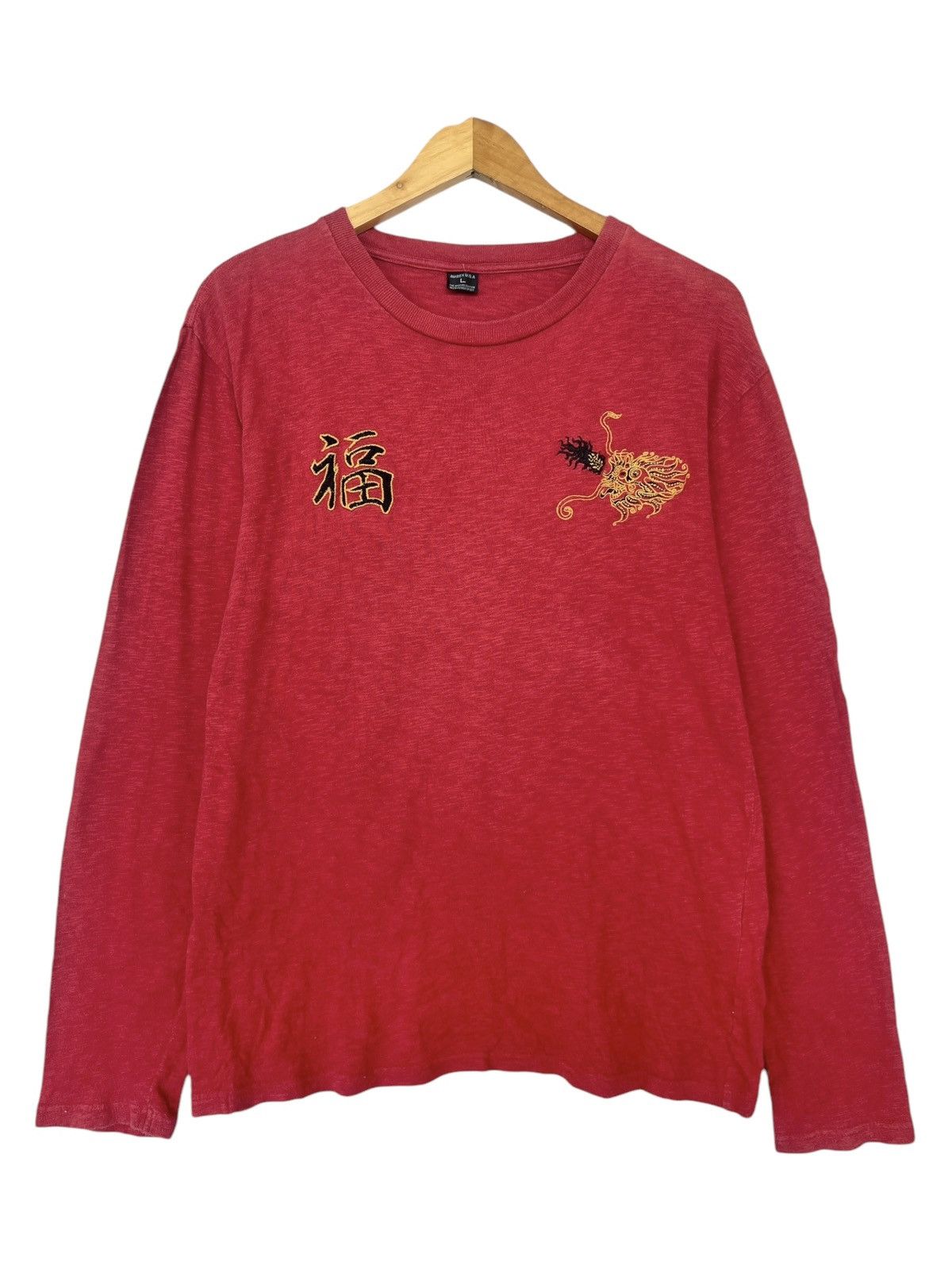 Avirex Avirex Dragon Embroidered Logo Long Sleeve Tee Size US M / EU 48-50 / 2 - 2 Thumbnail