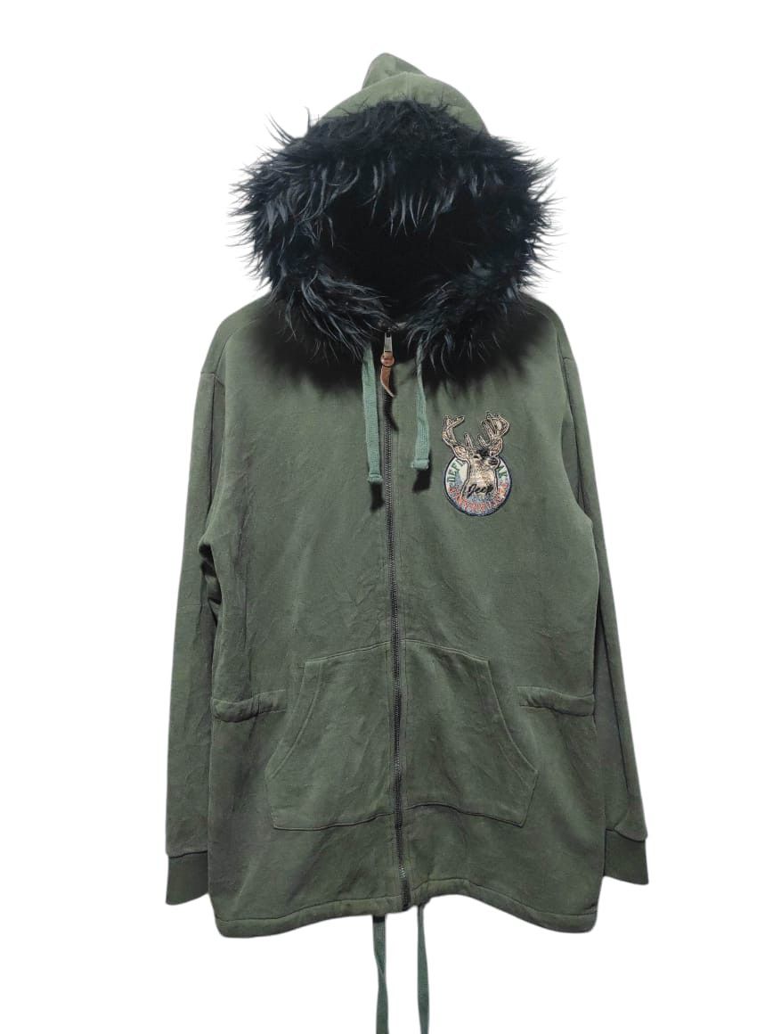 Jeep Zip Fur Hoodie Jacket LGB style