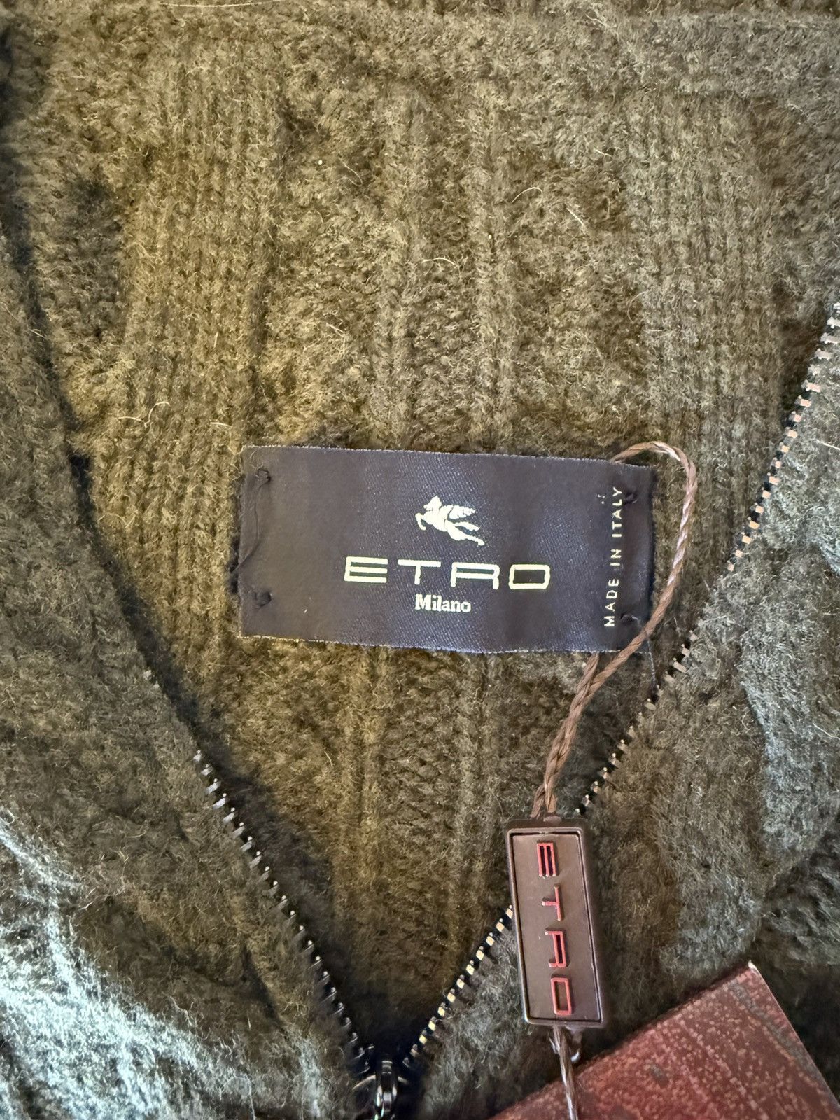 Etro Etro Cropped Cable-knit Vest in Green Size US XS / EU 42 / 0 - 4 Thumbnail