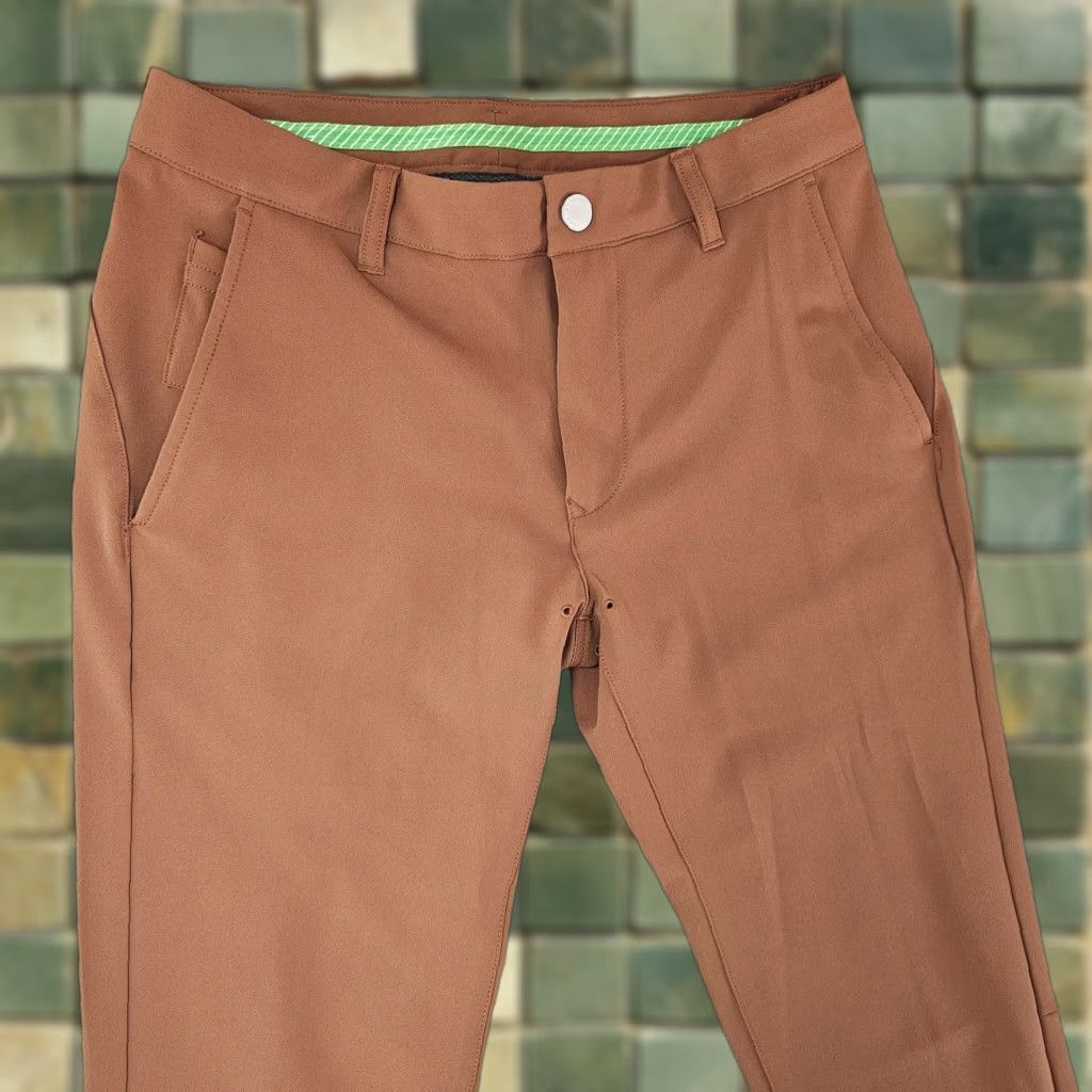 Bonobos Bonobos Golf Pants Mens 30x30 Brown Tailored Fit Stretch Quick Dry Performance Pants Size US 30 / EU 46 - 1 Thumbnail