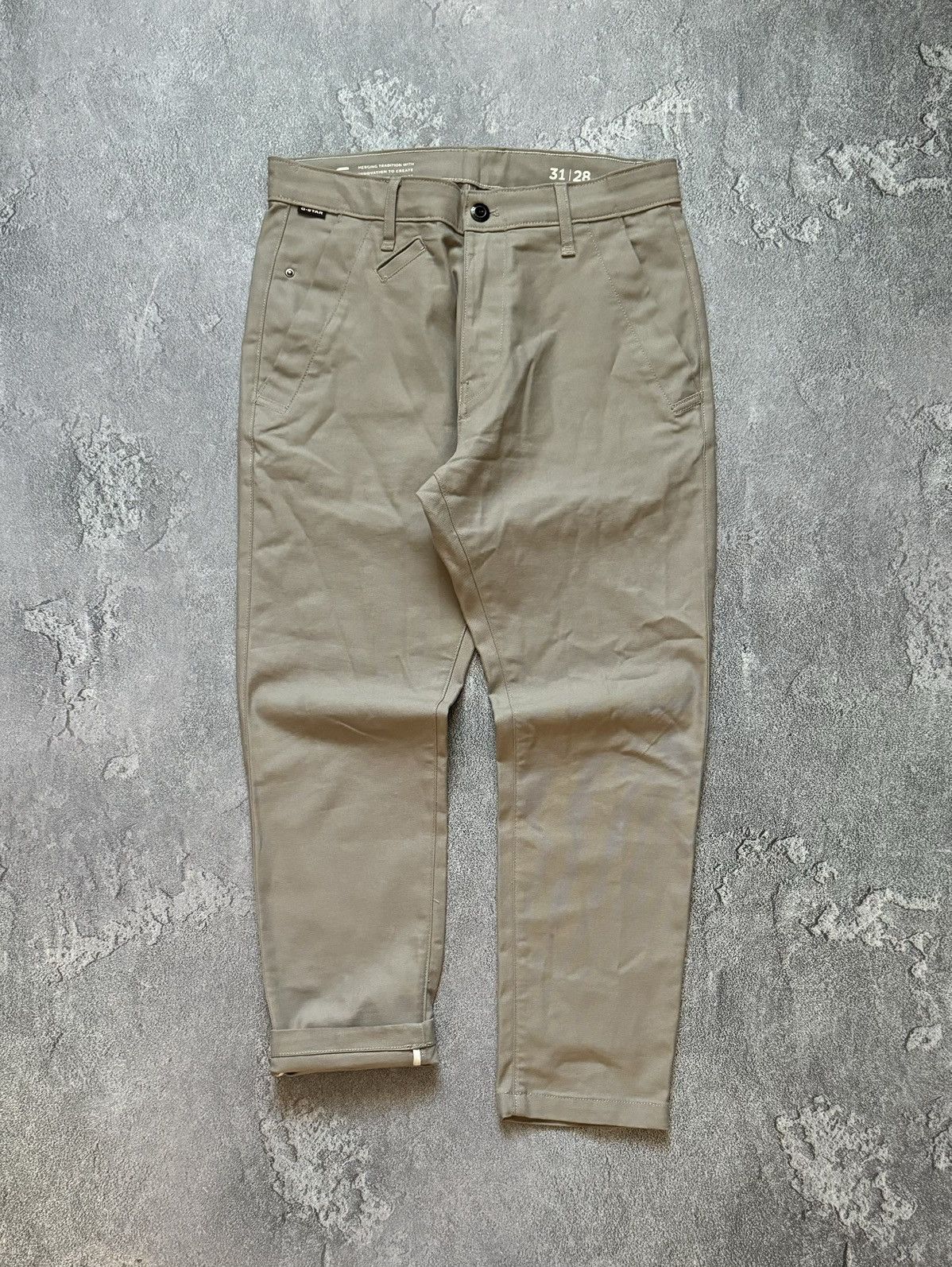 G-Star × Vintage G star raw 31/28 Bronson 2.0 slim chino pant trouser jean Size US 31 - 9 Thumbnail