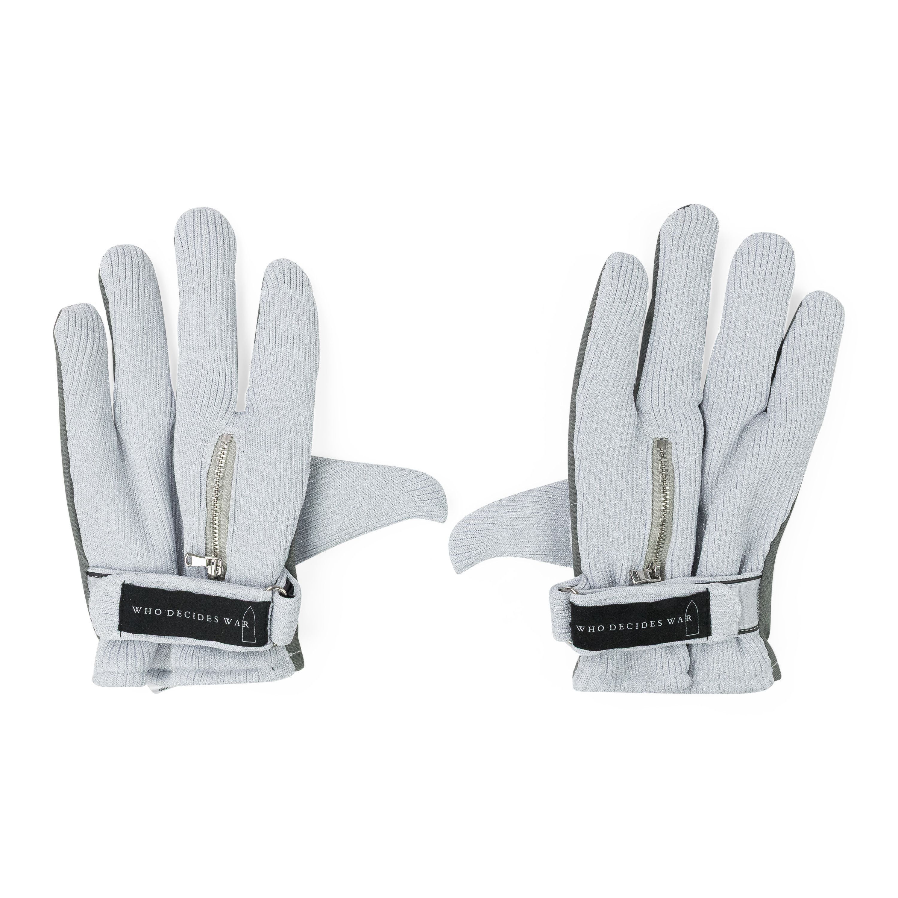 Who Decides War Who Decides War Grey Armor Gloves SIZE OS Size ONE SIZE - 1 Thumbnail