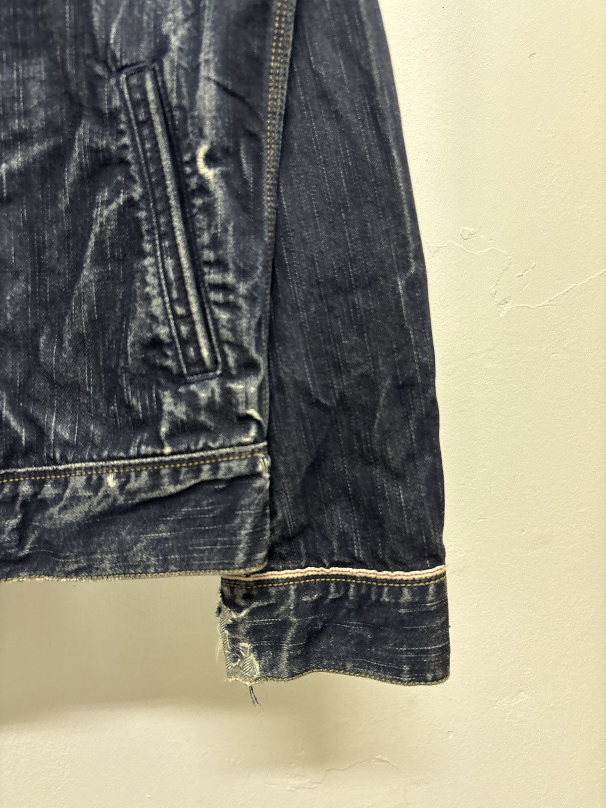 Japanese Brand Japan Selvedge Denim Jeans Type 2 II Distressed Jacket Size US S / EU 44-46 / 1 - 9 Thumbnail