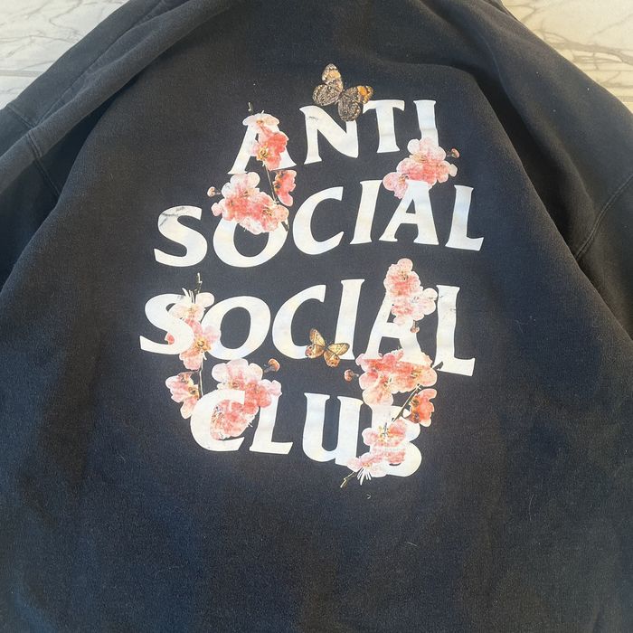 Anti social social club butterfly online hoodie