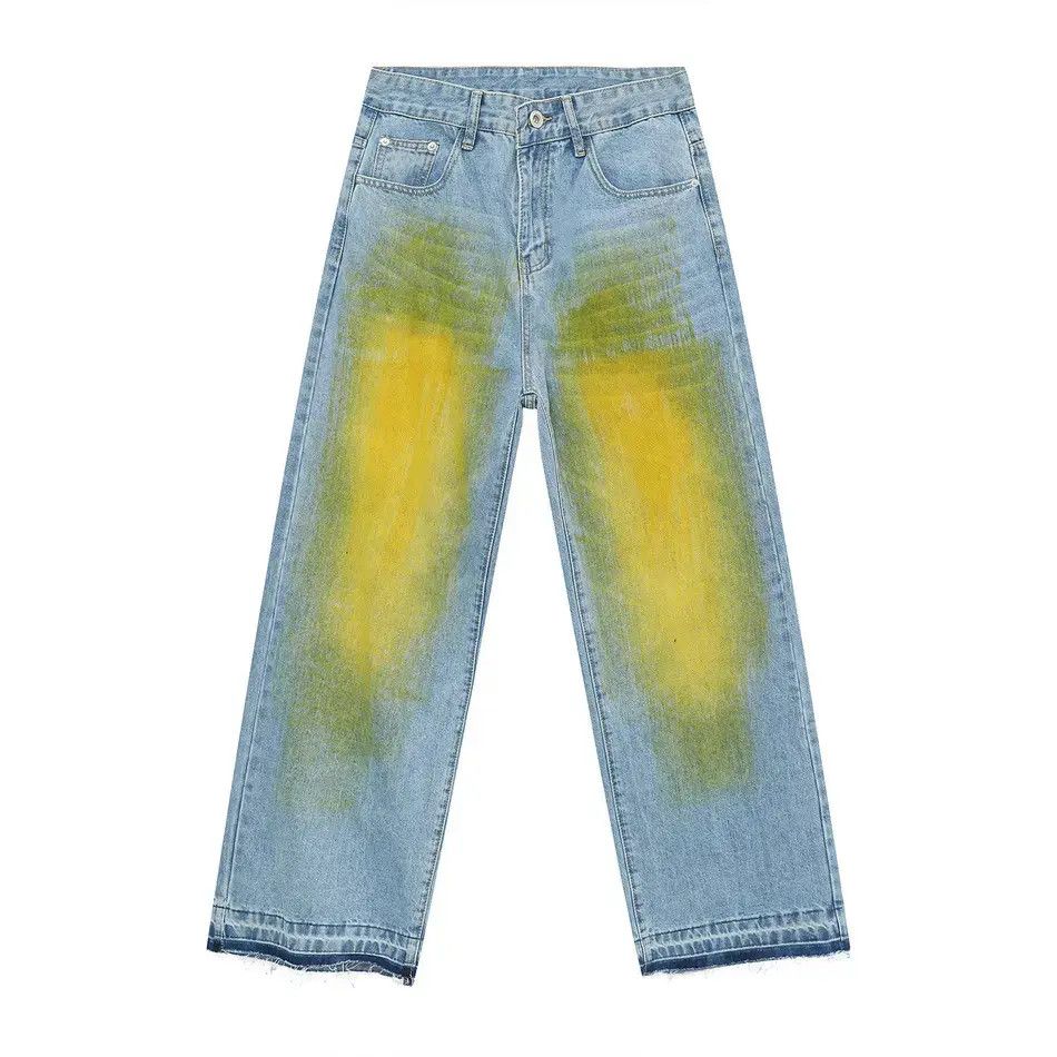 Japanese Brand Retro loose high street straight leg jeans Size US 32 / EU 48 - 5 Thumbnail